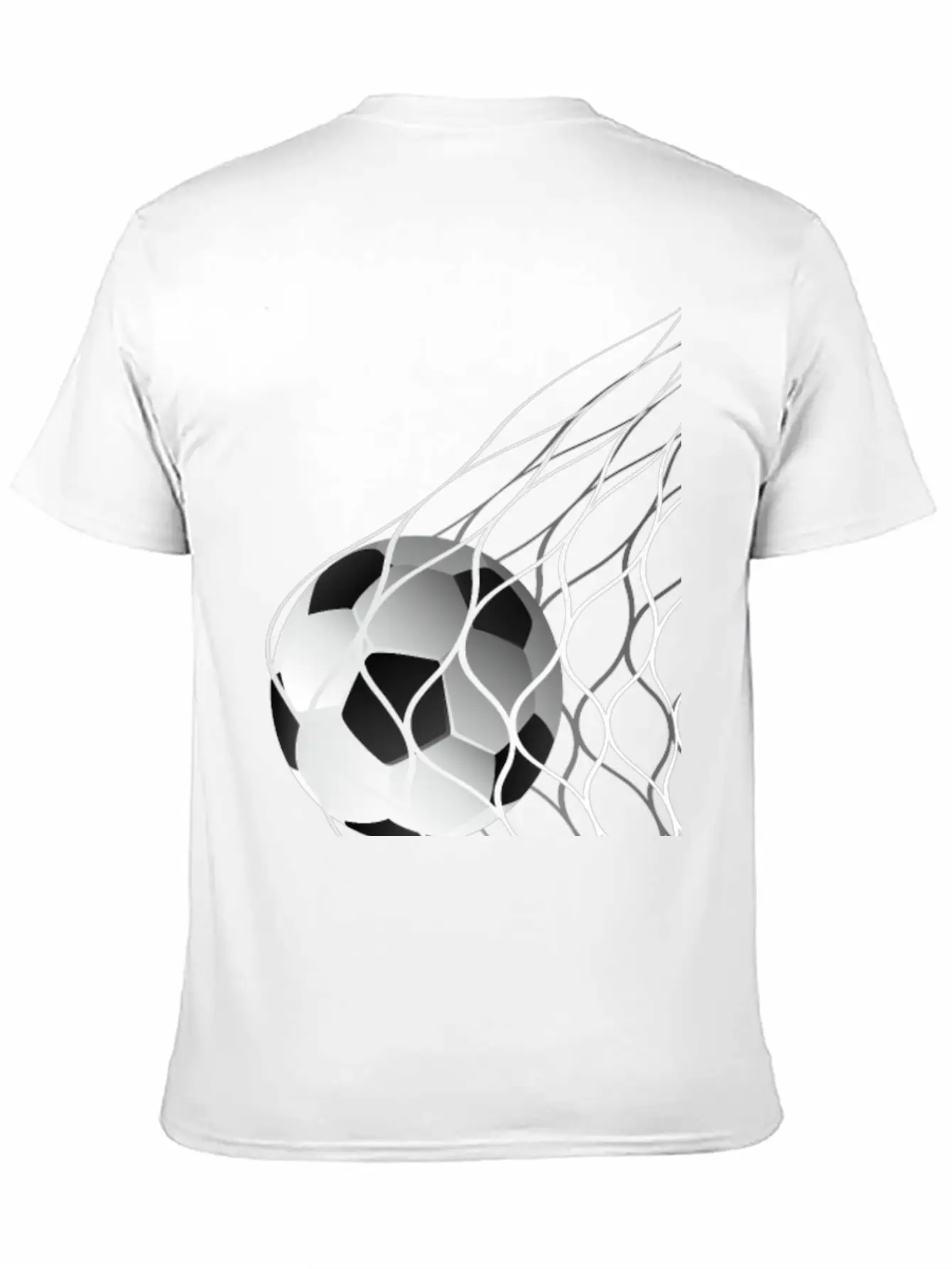 Soccer Ball In The Net Breathable Graphic T-Shirt – Perfect For Casual Days