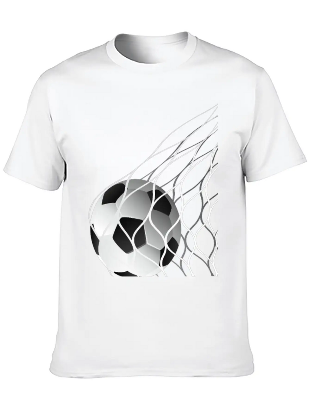 Soccer Ball In The Net Breathable Graphic T-Shirt – Perfect For Casual Days