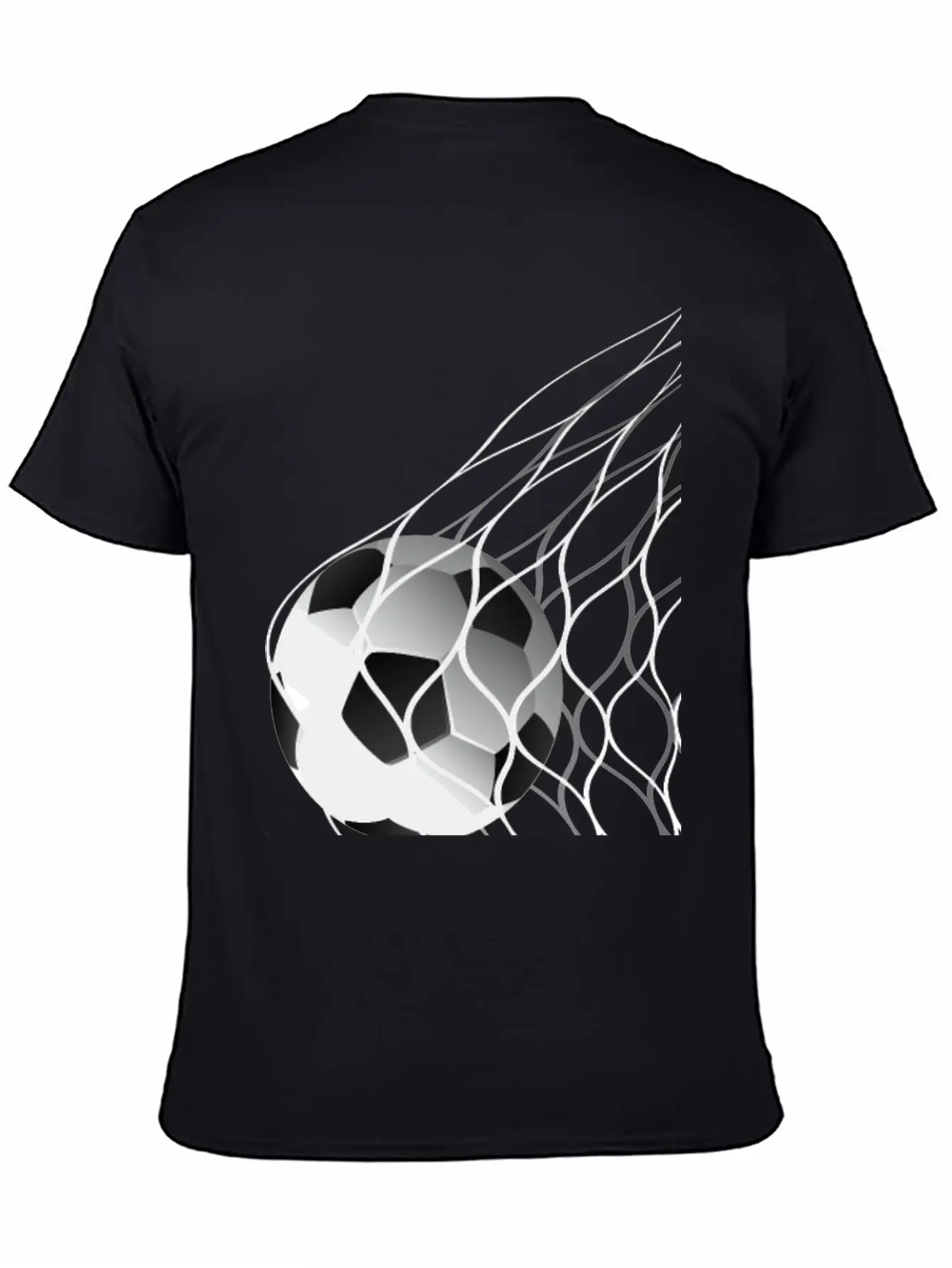 Soccer Ball In The Net Breathable Graphic T-Shirt – Perfect For Casual Days