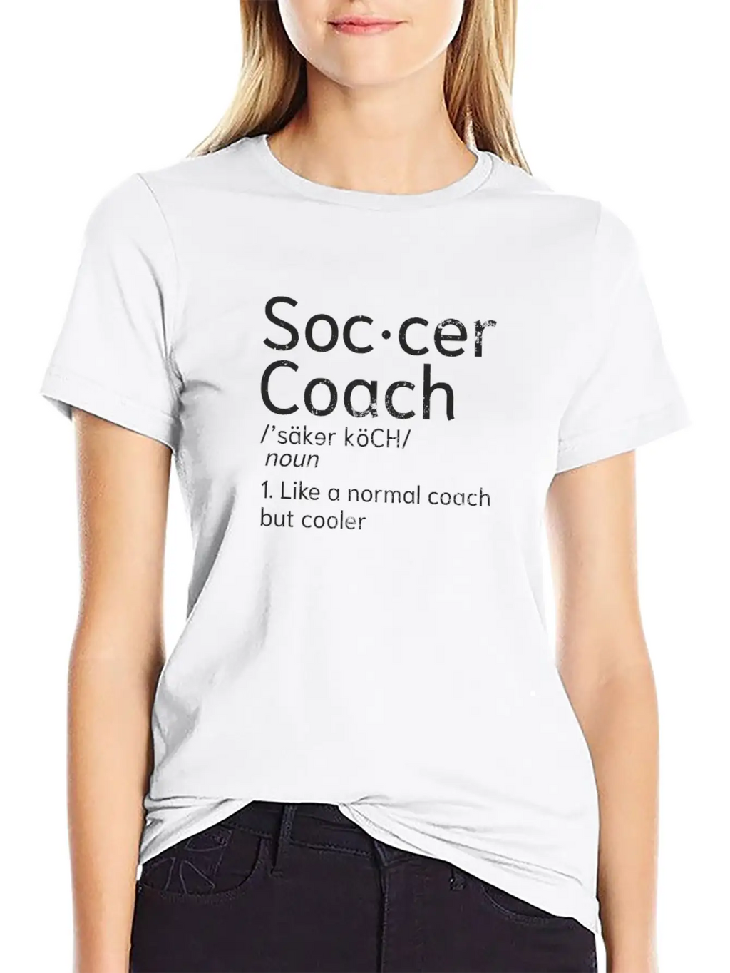 Soccer Coach Coaching Definition Gift Essential Cotton Tee For Daily Outfits – Unisex Style