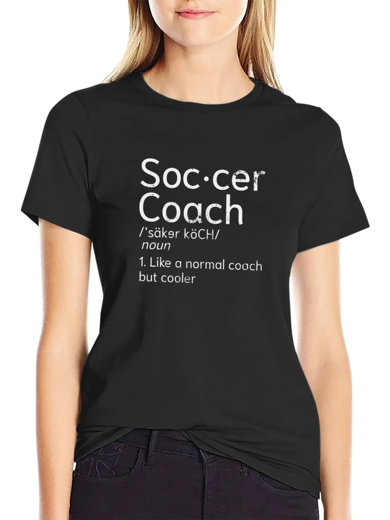 Soccer Coach Coaching Definition Gift Essential Cotton Tee For Daily Outfits – Unisex Style