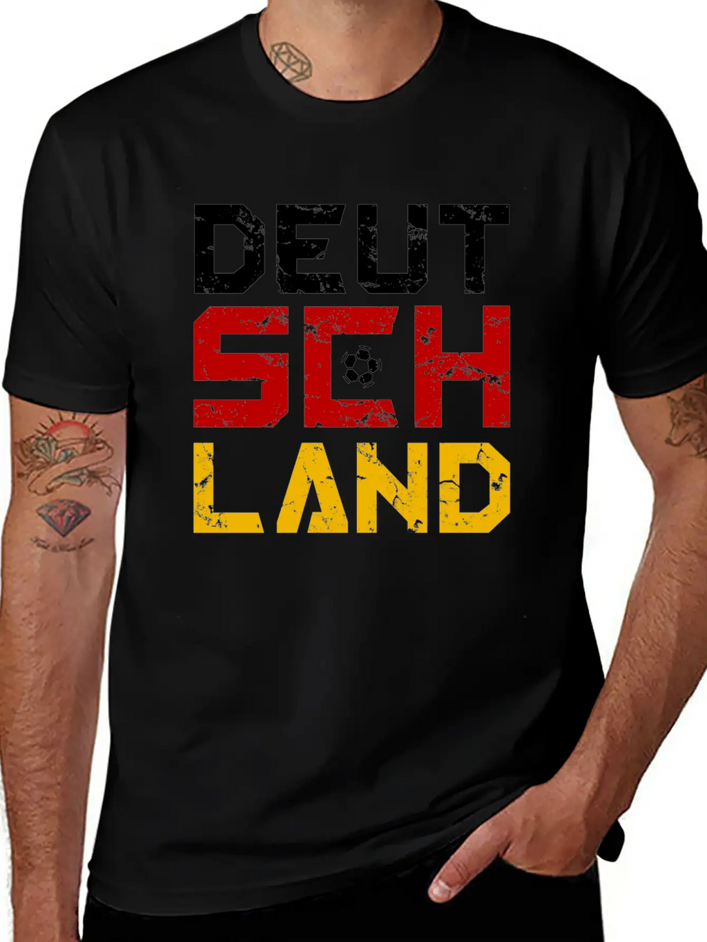 Soccer Germany Flag Fan League Championship Ball F Classic Cotton Tee – Unisex Comfort For Any Season