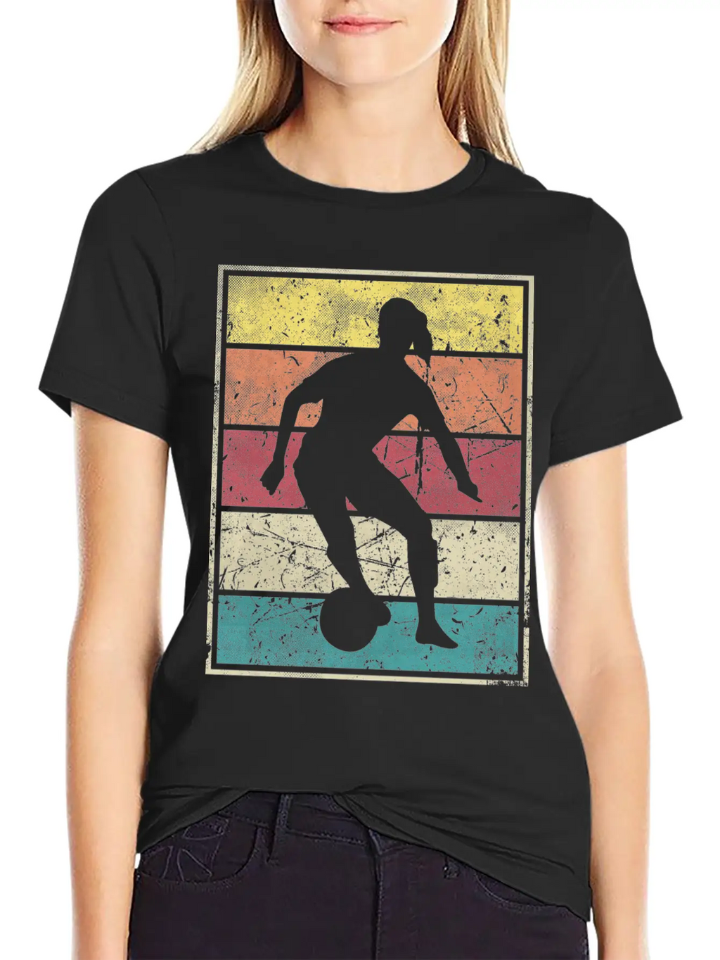 Soccer Girl Dribble Ball Classic Cotton Tee – Unisex Comfort For Any Season