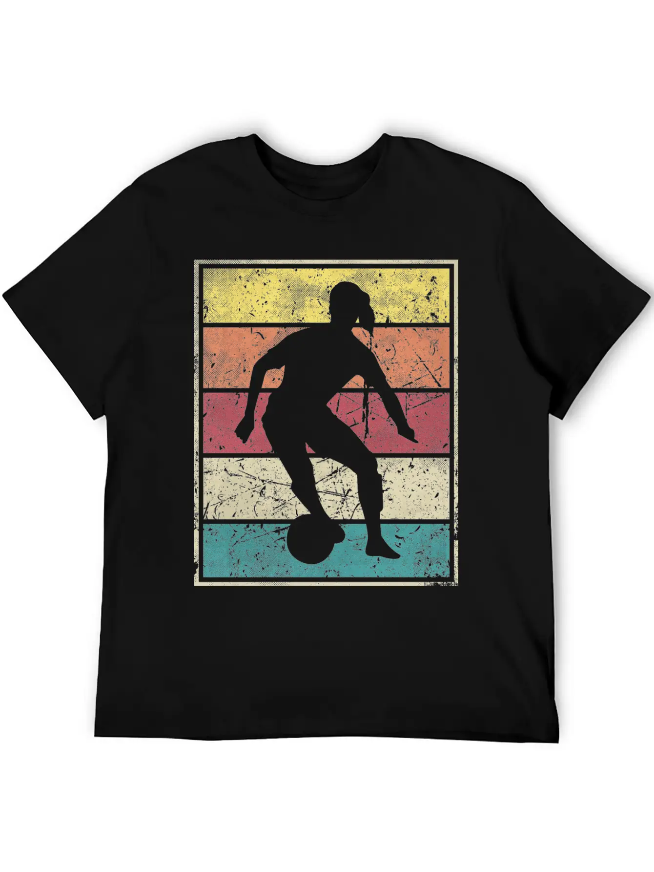 Soccer Girl Dribble Ball Classic Cotton Tee – Unisex Comfort For Any Season