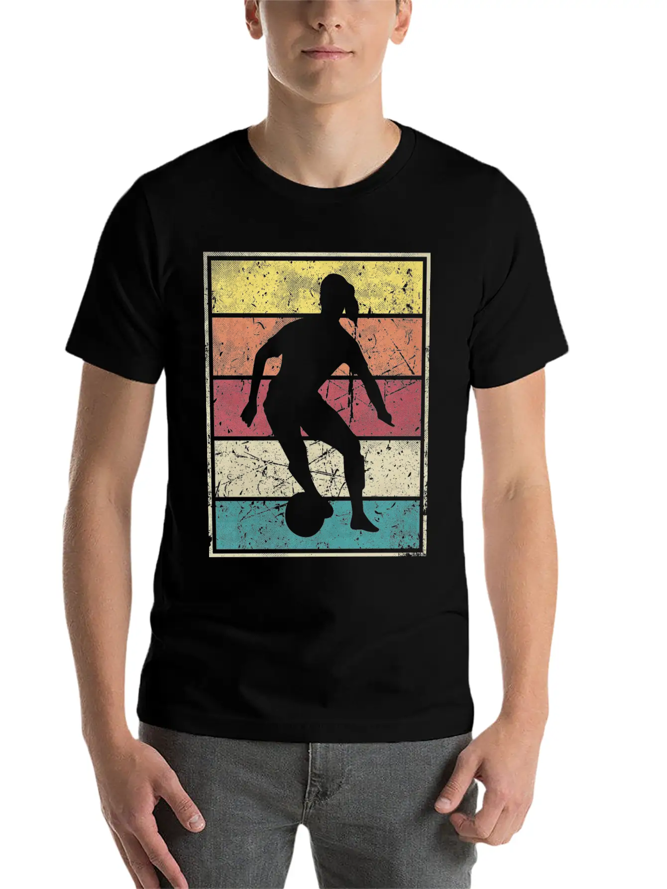 Soccer Girl Dribble Ball Classic Cotton Tee – Unisex Comfort For Any Season