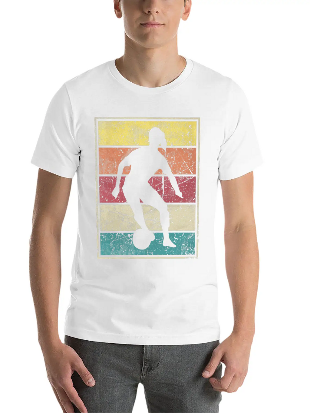 Soccer Girl Dribble Ball Classic Cotton Tee – Unisex Comfort For Any Season
