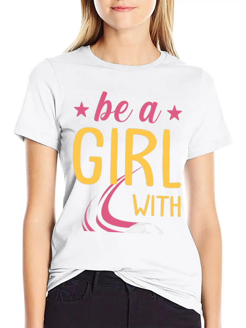 Soccer Girl Motivation Be A Girl With Goals Stylish Everyday T-Shirt – Unisex Basic Cotton Tee