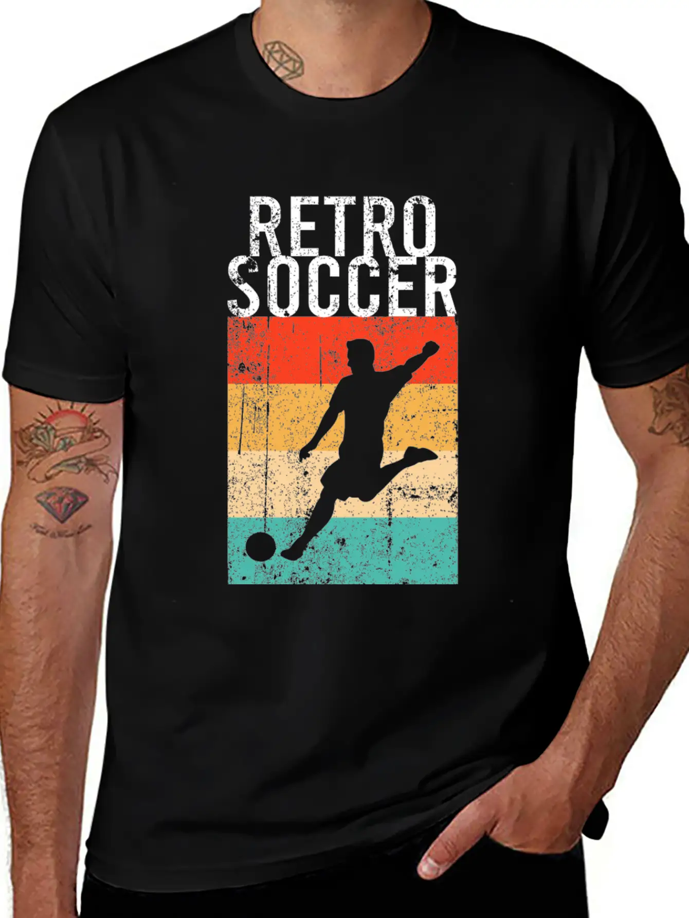 Soccer Retro Stylish Everyday T-Shirt – Unisex Basic Cotton Tee