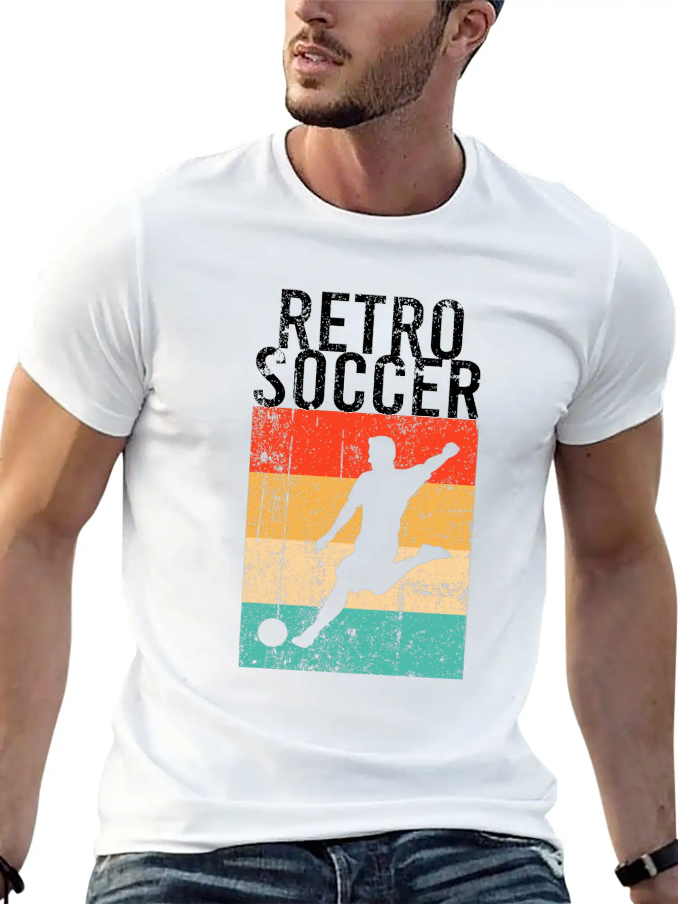 Soccer Retro Stylish Everyday T-Shirt – Unisex Basic Cotton Tee