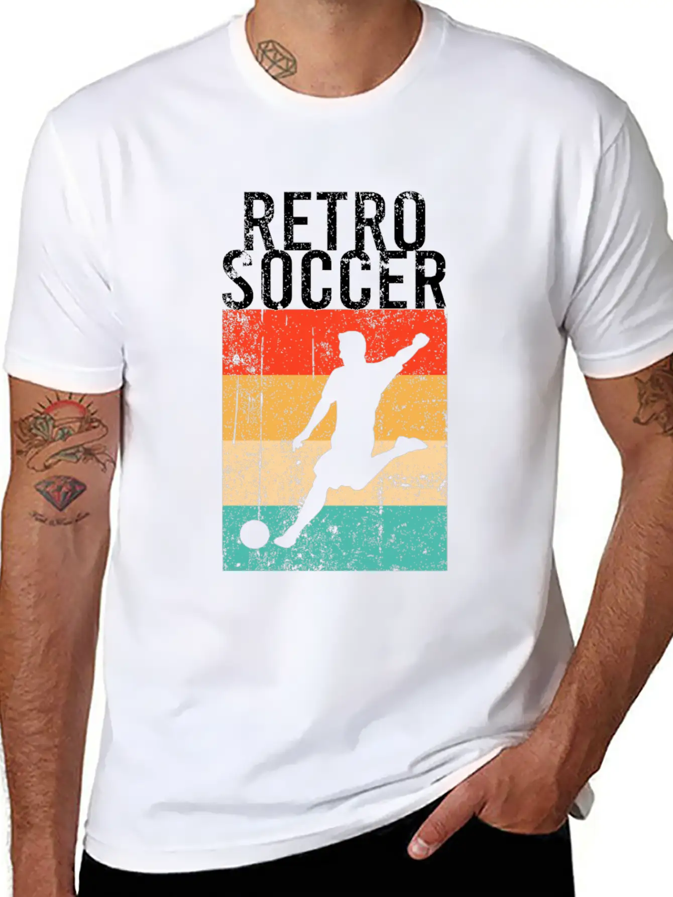 Soccer Retro Stylish Everyday T-Shirt – Unisex Basic Cotton Tee