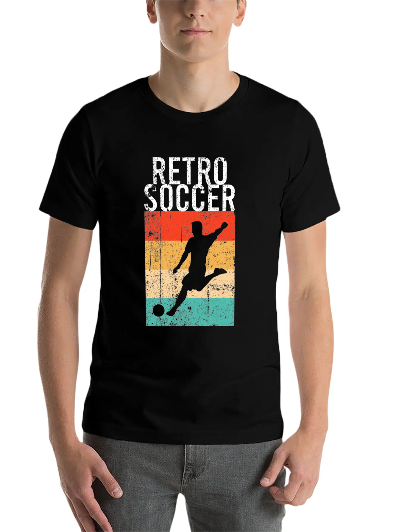 Soccer Retro Stylish Everyday T-Shirt – Unisex Basic Cotton Tee