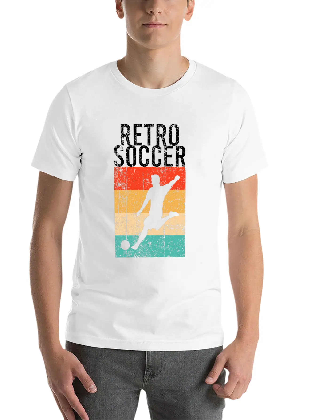 Soccer Retro Stylish Everyday T-Shirt – Unisex Basic Cotton Tee