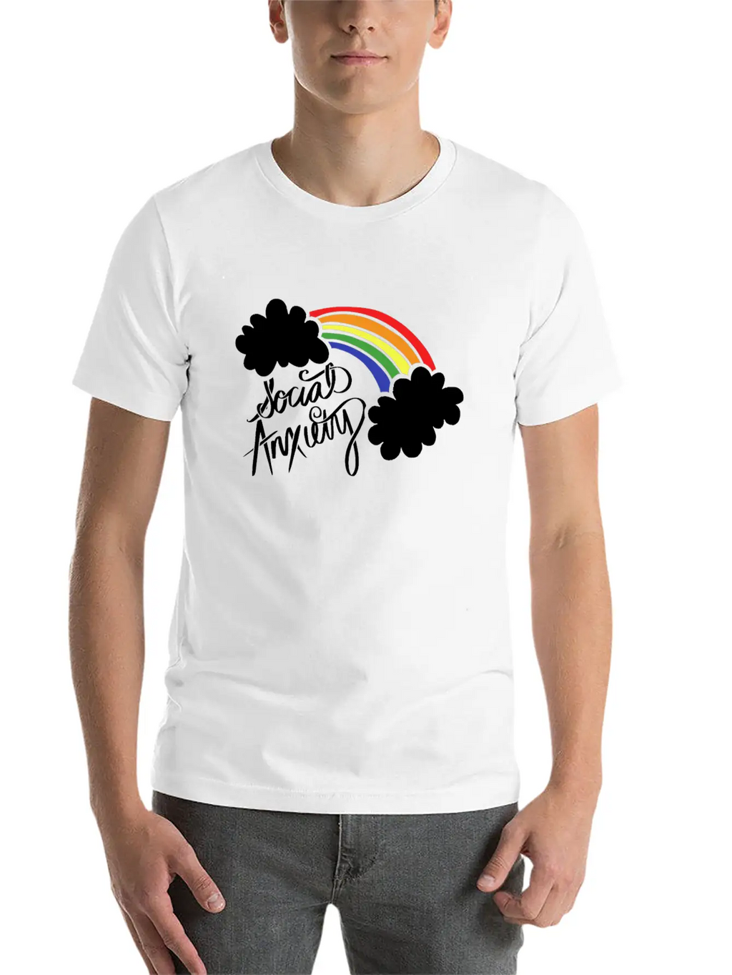Social Anxiety Classic Cotton Tee – Unisex Comfort For Any Season