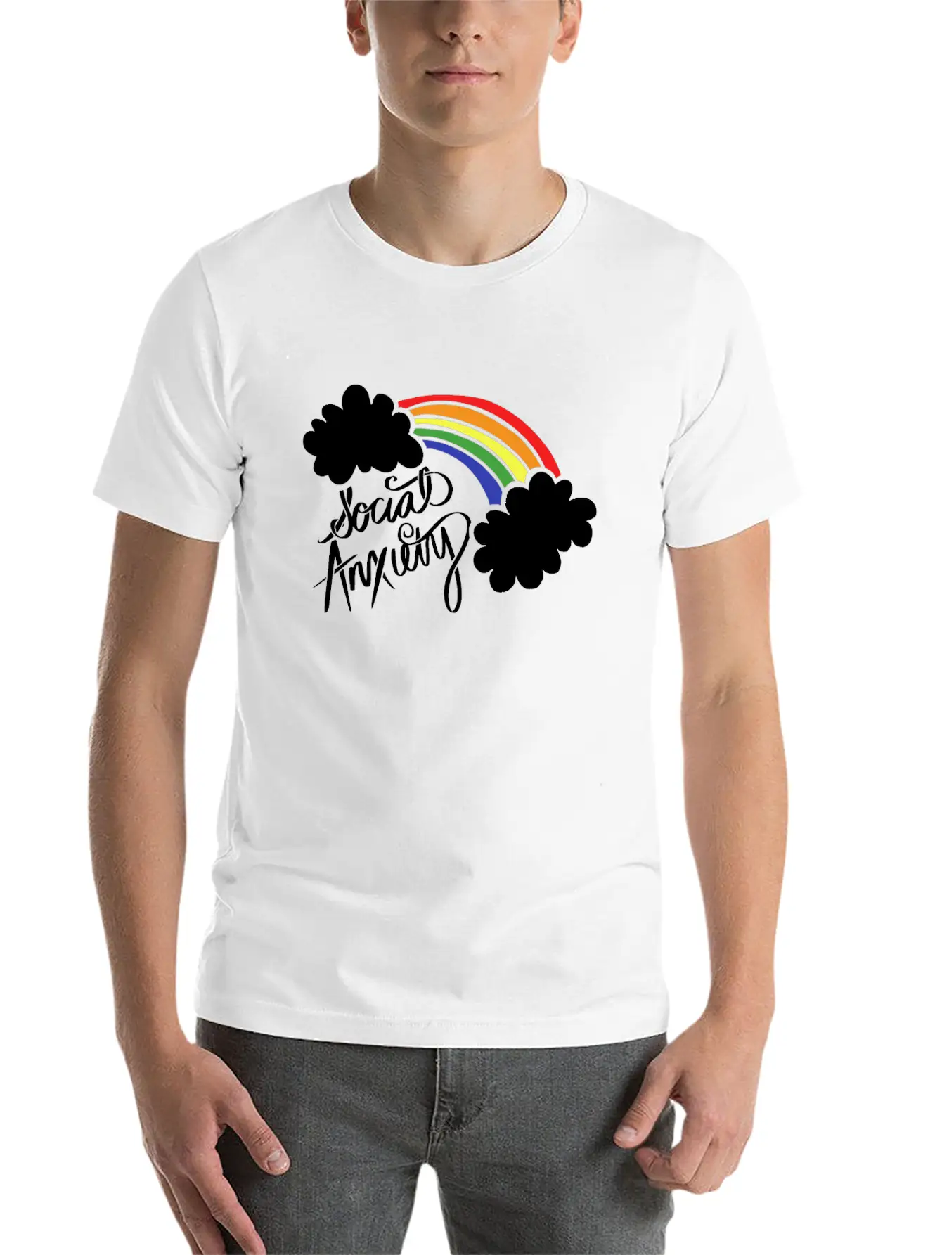 Social Anxiety Classic Cotton Tee – Unisex Comfort For Any Season