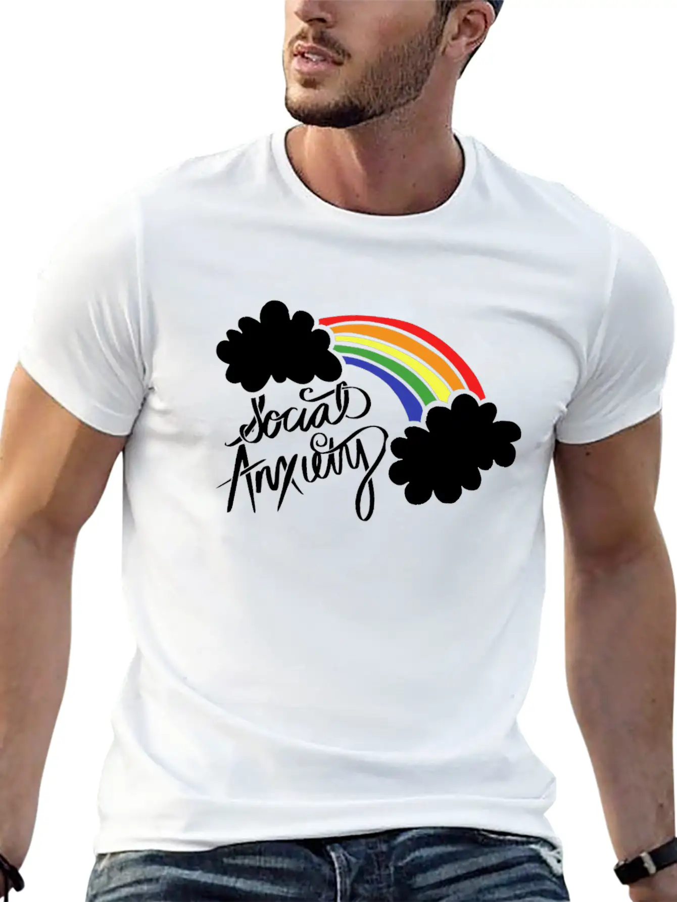 Social Anxiety Classic Cotton Tee – Unisex Comfort For Any Season