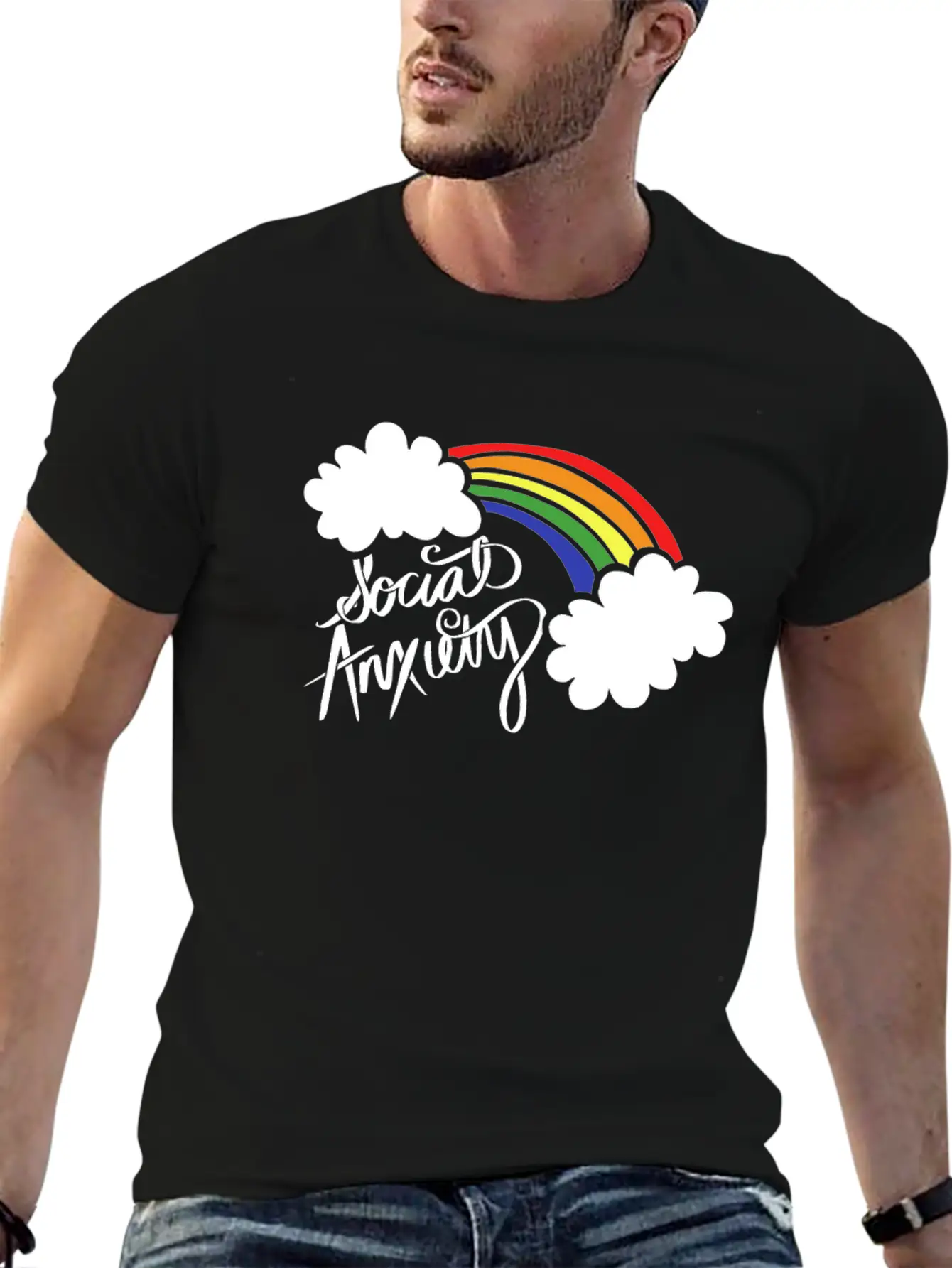 Social Anxiety Classic Cotton Tee – Unisex Comfort For Any Season