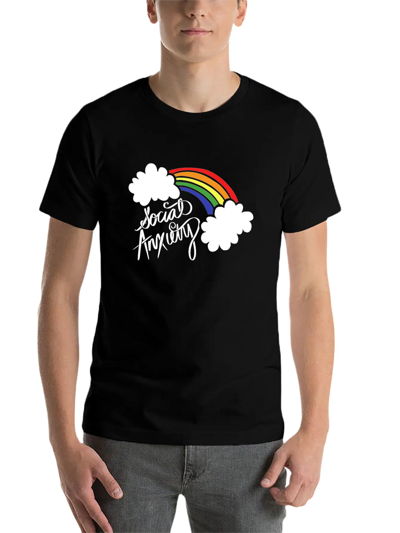 Social Anxiety Classic Cotton Tee – Unisex Comfort For Any Season