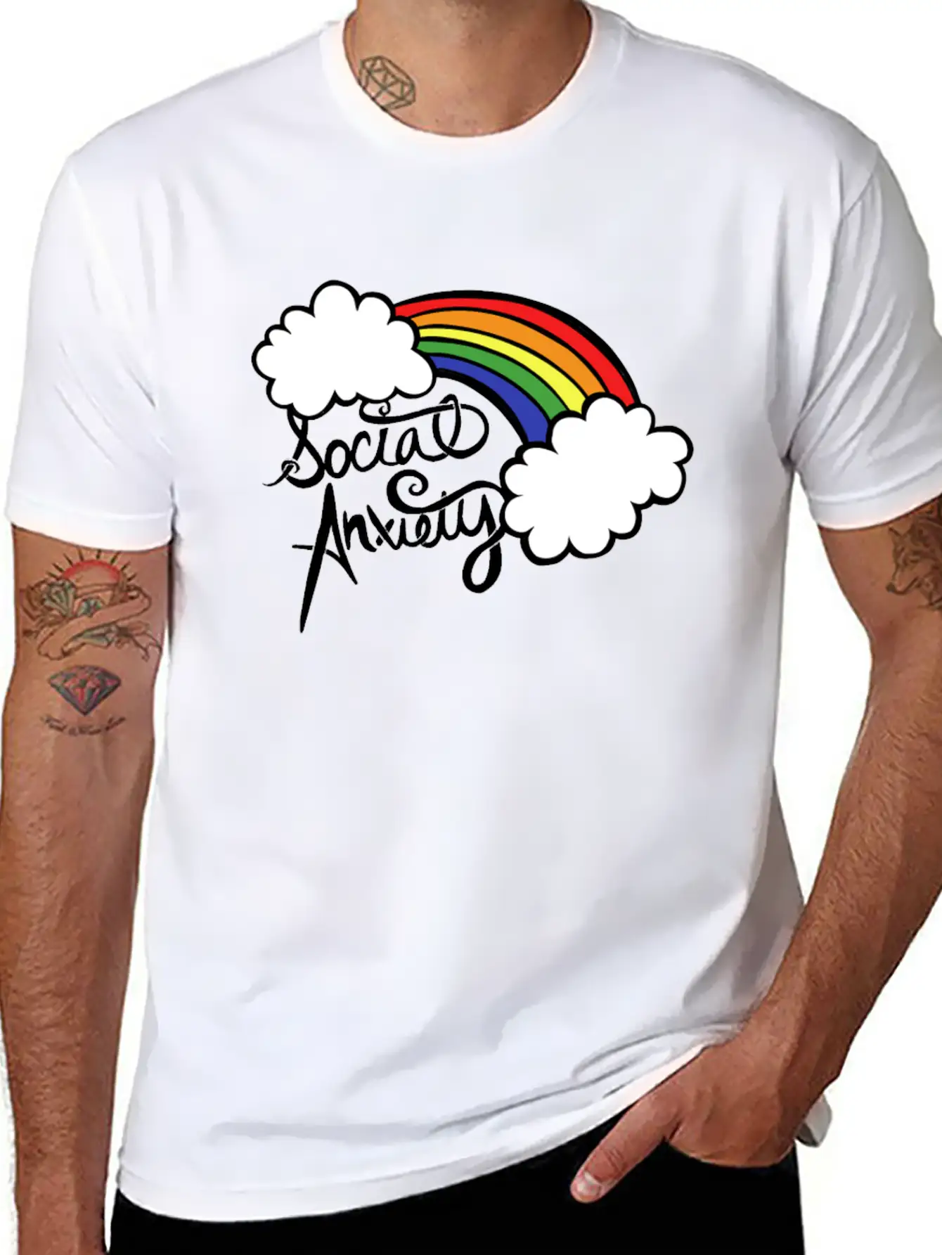 Social Anxiety Essential Cotton Tee For Daily Outfits – Unisex Style