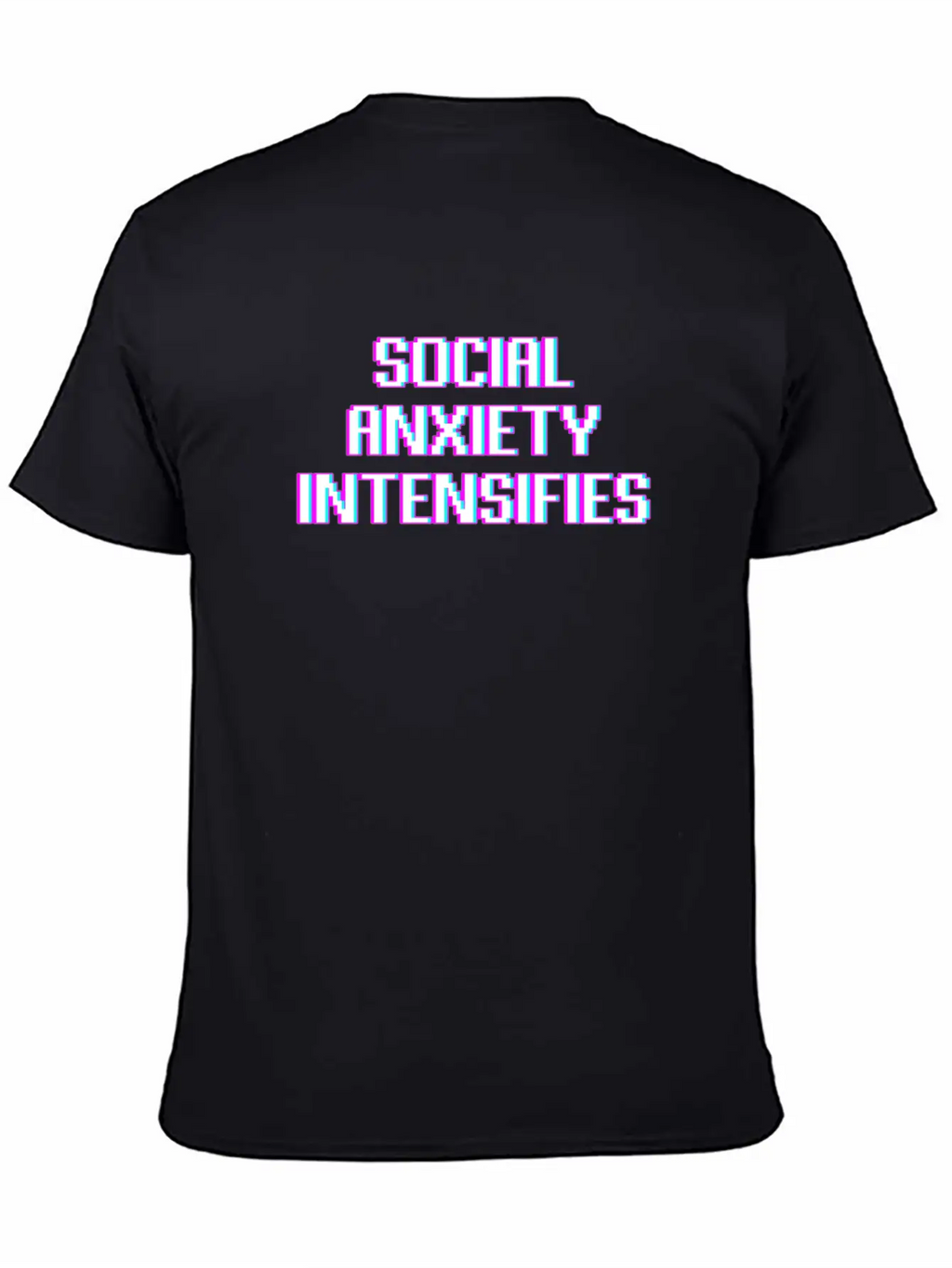 Social Anxiety Intensifies Meme Vaporwave Gift Essential Unisex Summer Tee – Soft Cotton Casual Fit