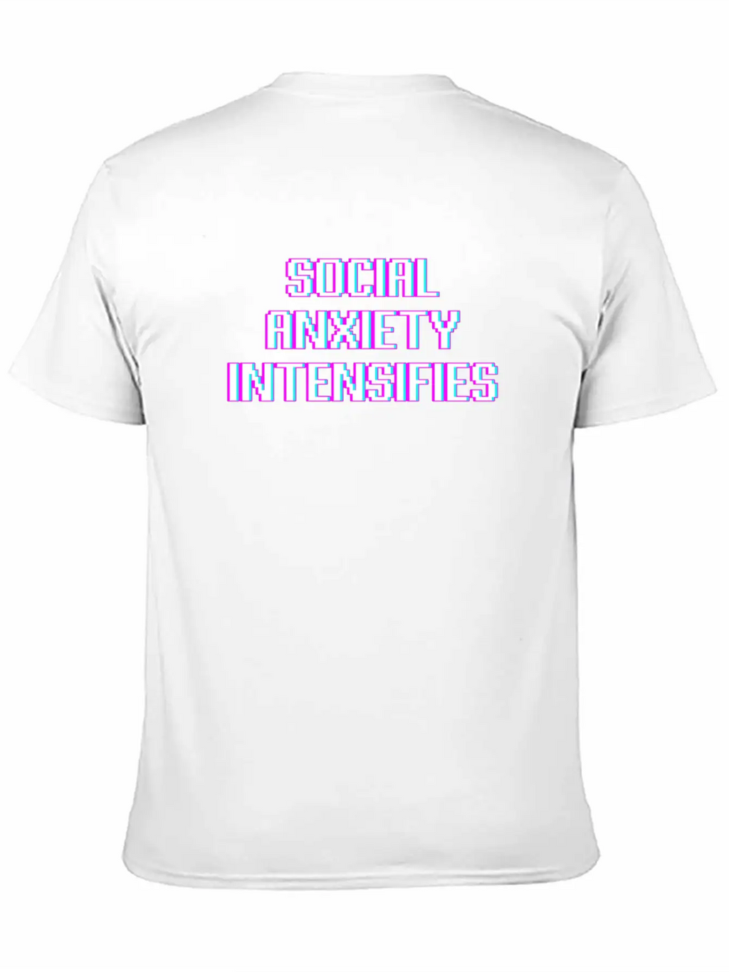 Social Anxiety Intensifies Meme Vaporwave Gift Essential Unisex Summer Tee – Soft Cotton Casual Fit