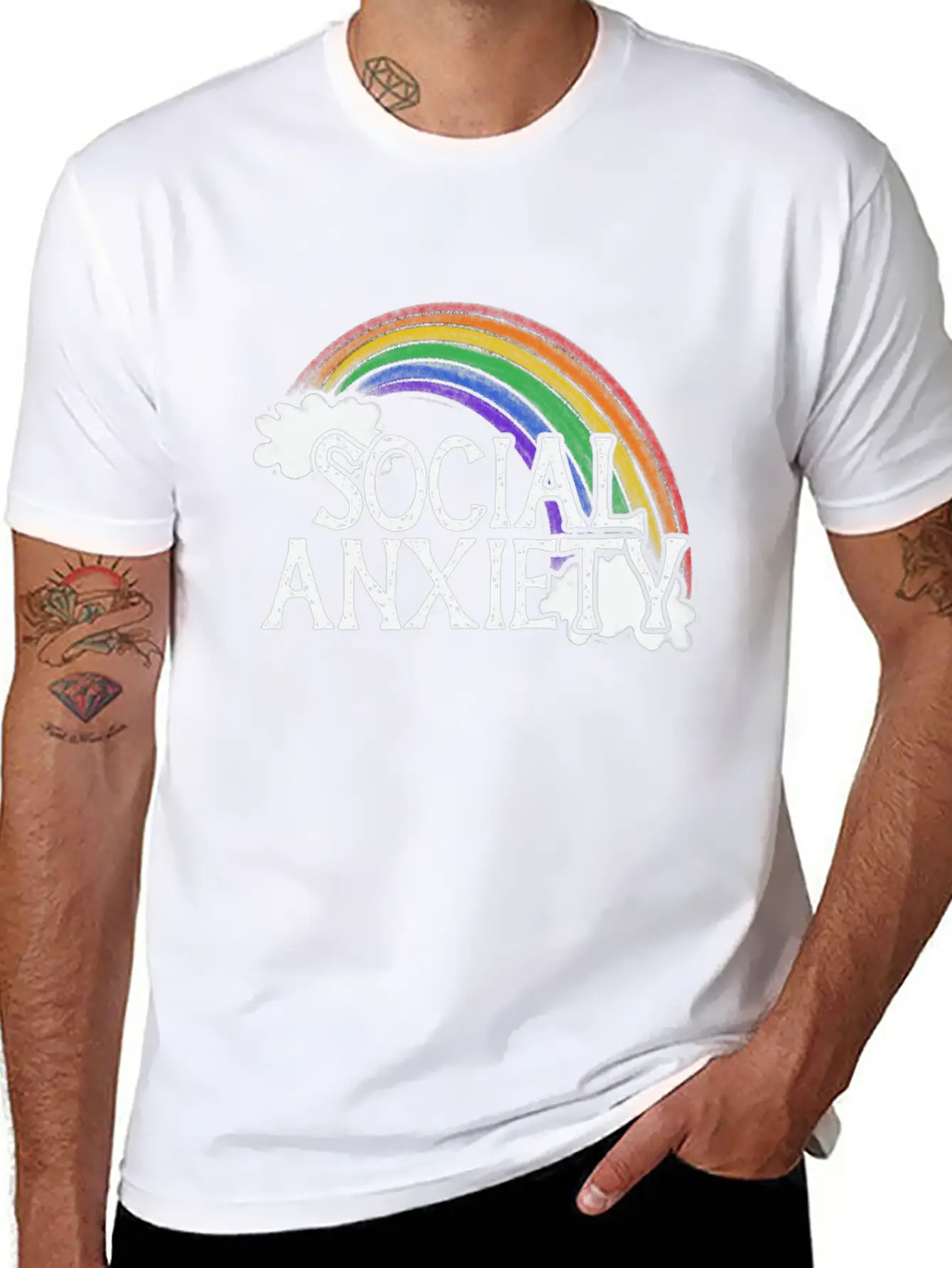 Social Anxiety Unisex Casual T-Shirt – Clean Design For Daily Comfort
