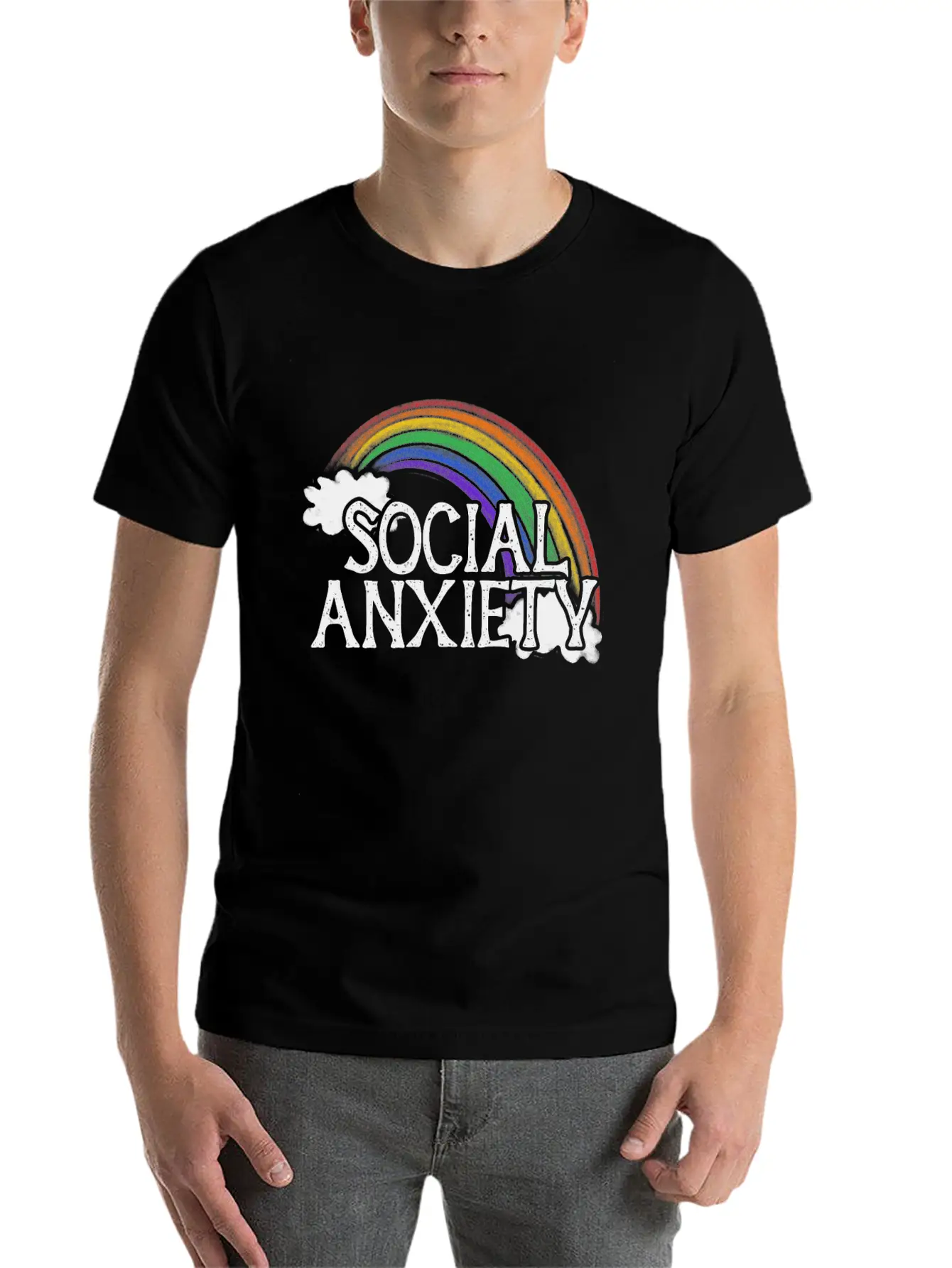 Social Anxiety Unisex Casual T-Shirt – Clean Design For Daily Comfort