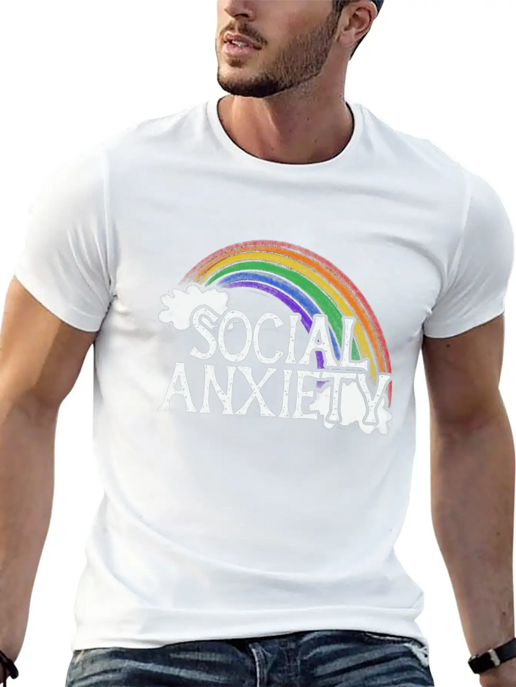 Social Anxiety Unisex Casual T-Shirt – Clean Design For Daily Comfort