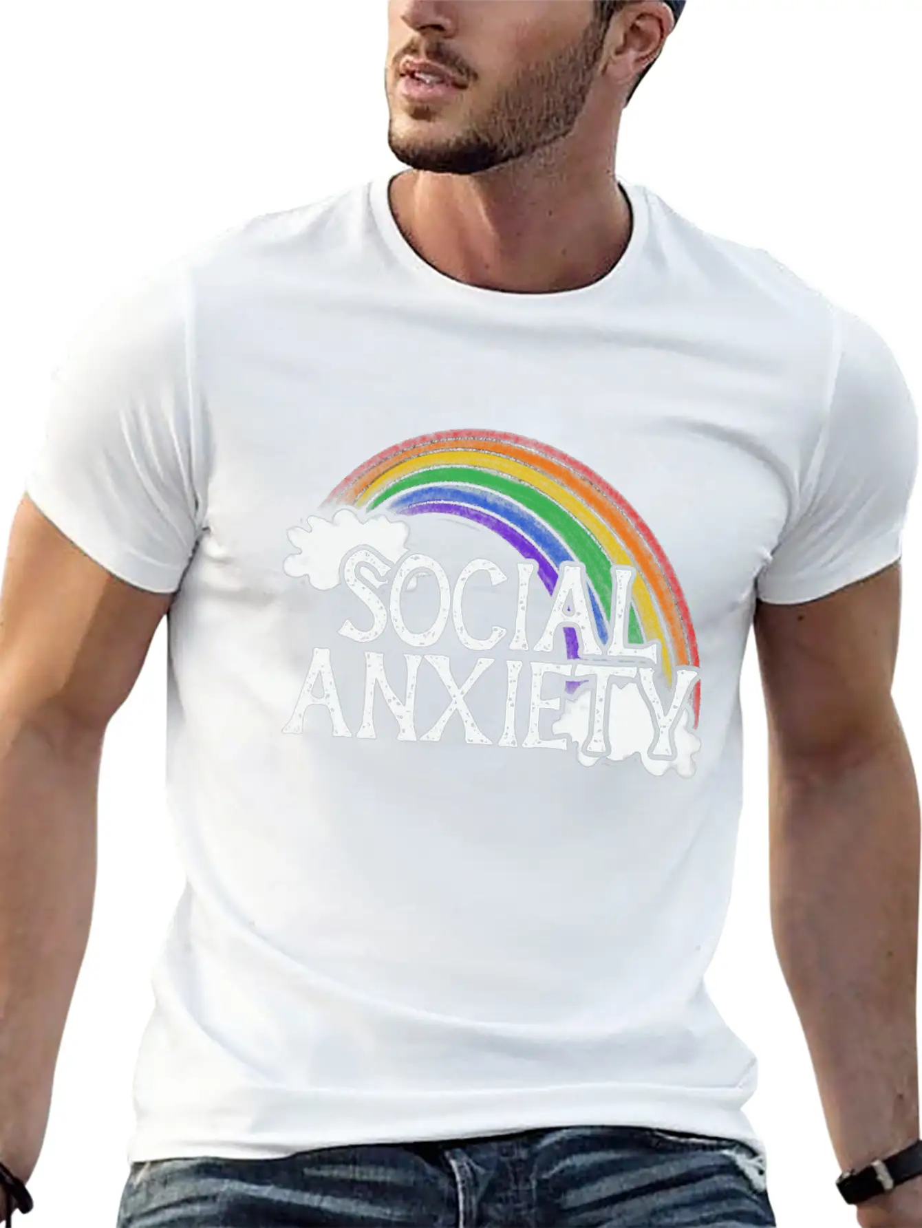 Social Anxiety Unisex Casual T-Shirt – Clean Design For Daily Comfort