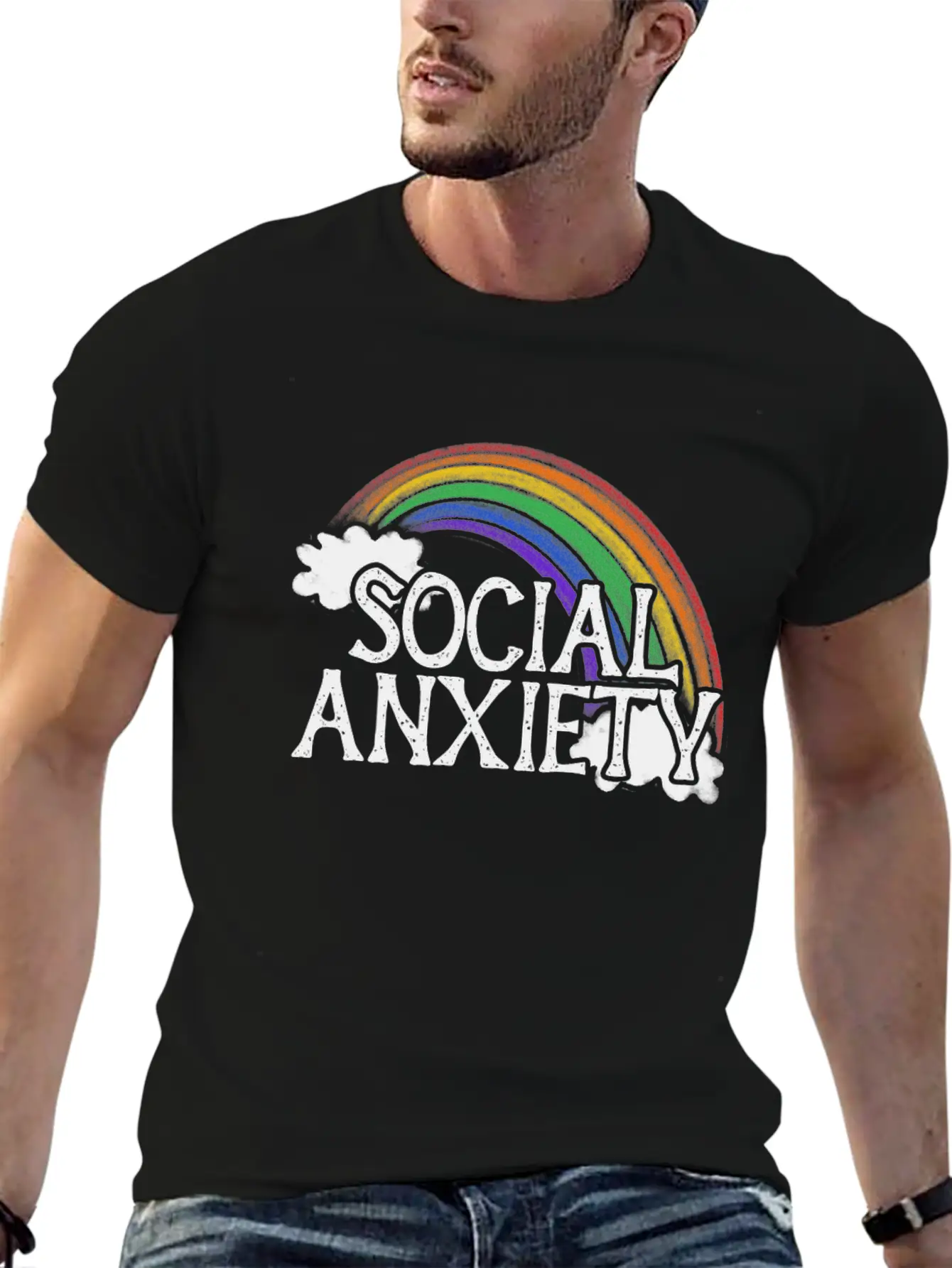 Social Anxiety Unisex Casual T-Shirt – Clean Design For Daily Comfort