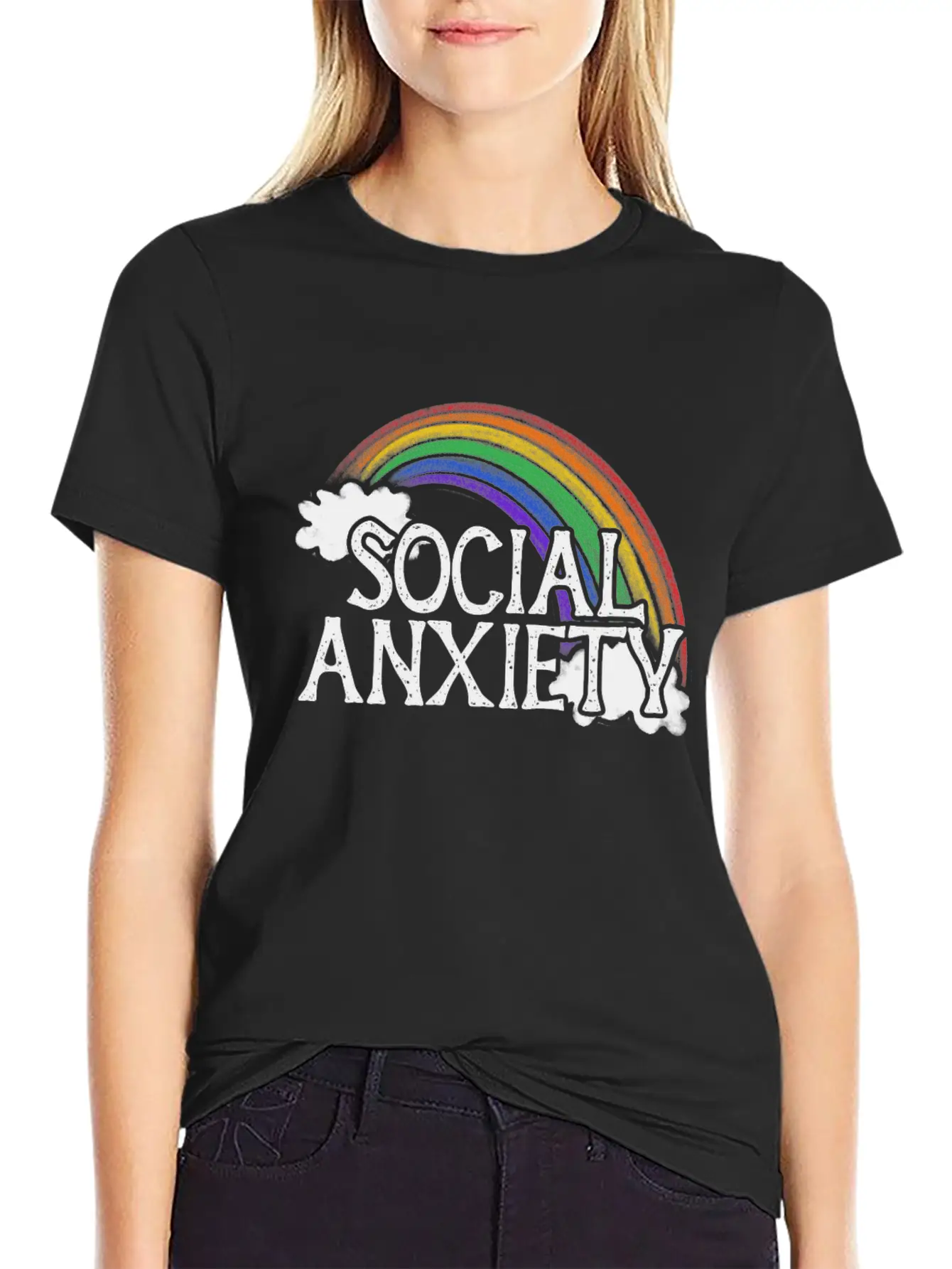 Social Anxiety Unisex Casual T-Shirt – Clean Design For Daily Comfort