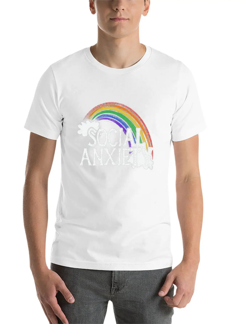 Social Anxiety Unisex Casual T-Shirt – Clean Design For Daily Comfort