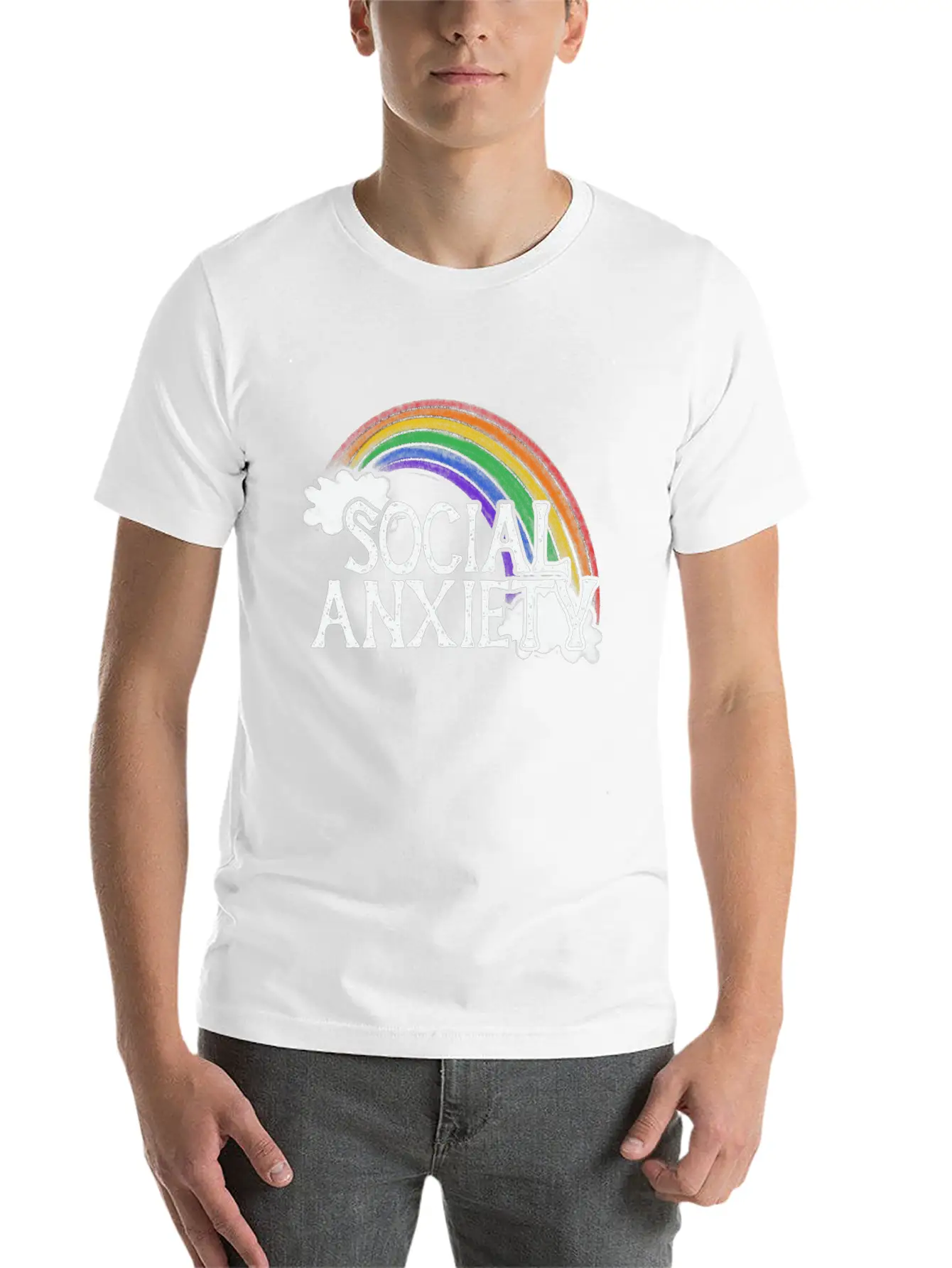 Social Anxiety Unisex Casual T-Shirt – Clean Design For Daily Comfort