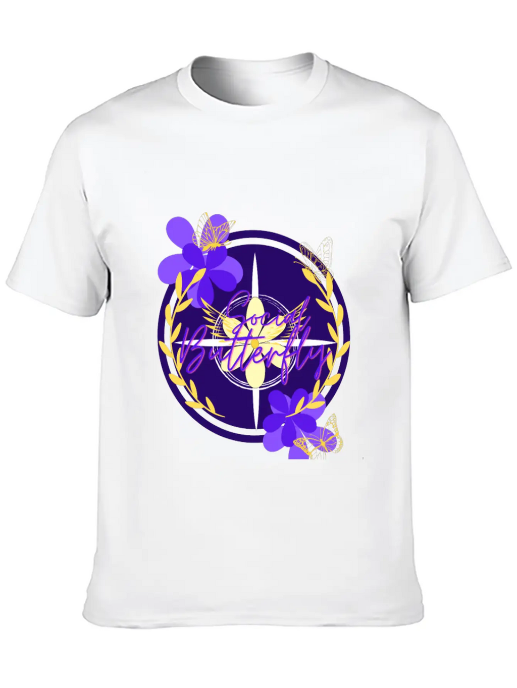 Social Butterfly Breathable Graphic T-Shirt – Perfect For Casual Days