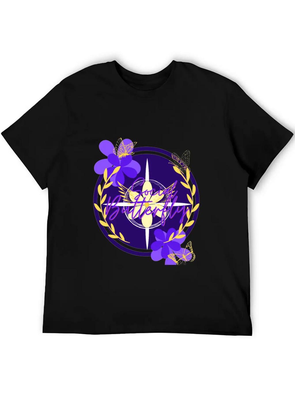 Social Butterfly Breathable Graphic T-Shirt – Perfect For Casual Days