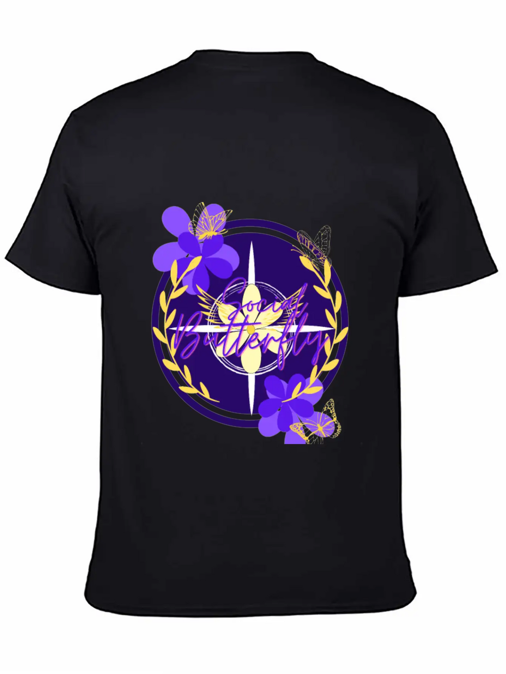 Social Butterfly Breathable Graphic T-Shirt – Perfect For Casual Days