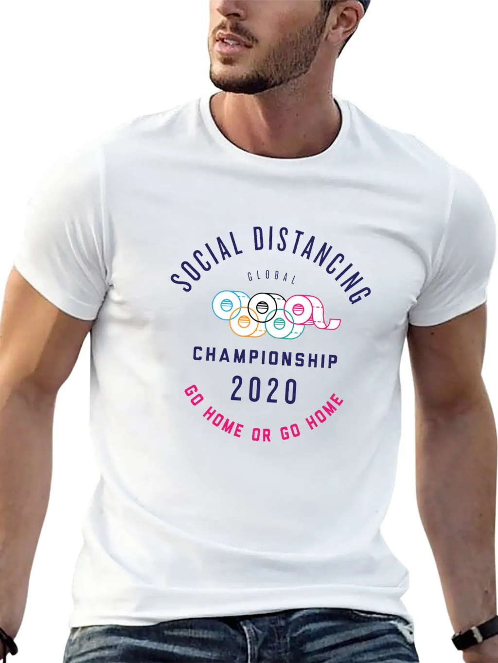 Social Distancing Olympic Shirt Essential Cotton Tee For Daily Outfits – Unisex Style