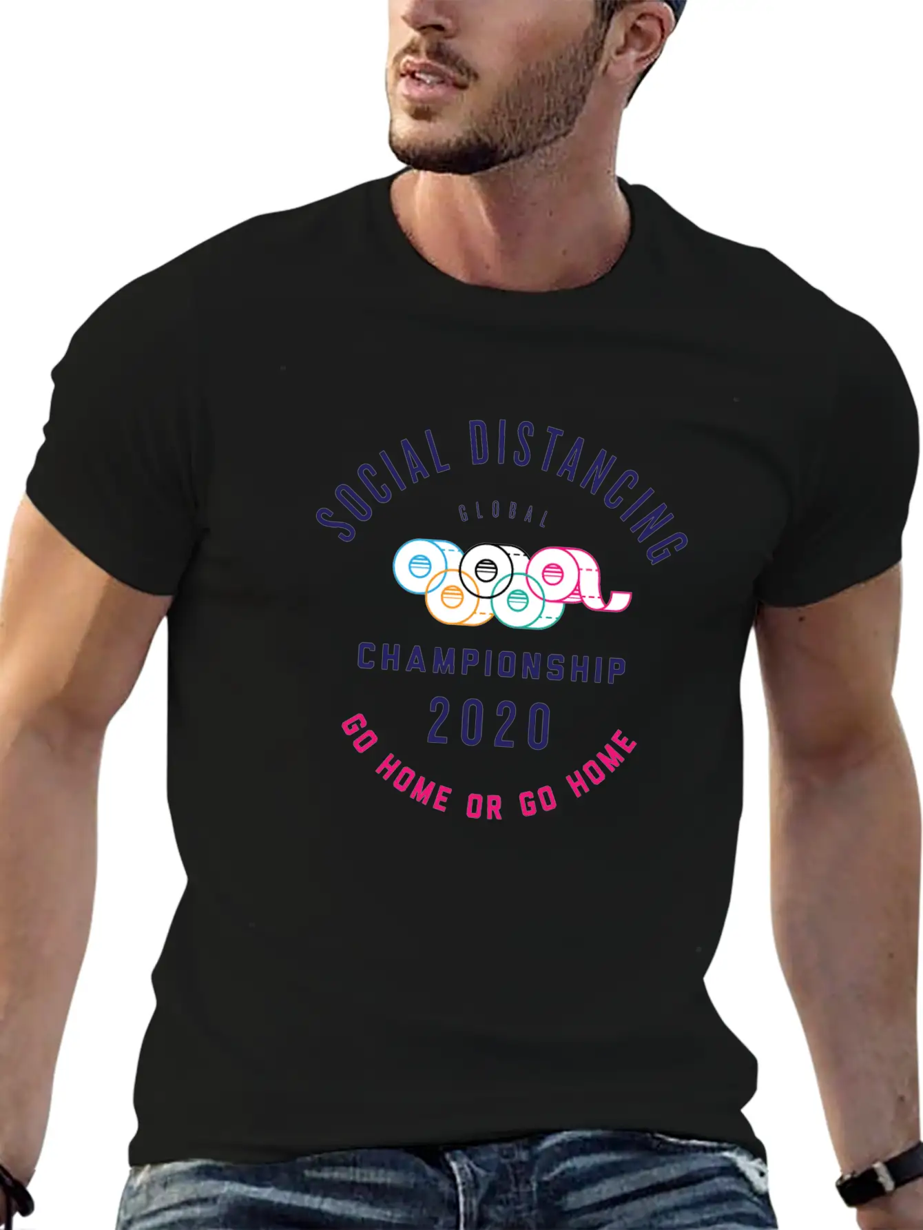 Social Distancing Olympic Shirt Essential Cotton Tee For Daily Outfits – Unisex Style