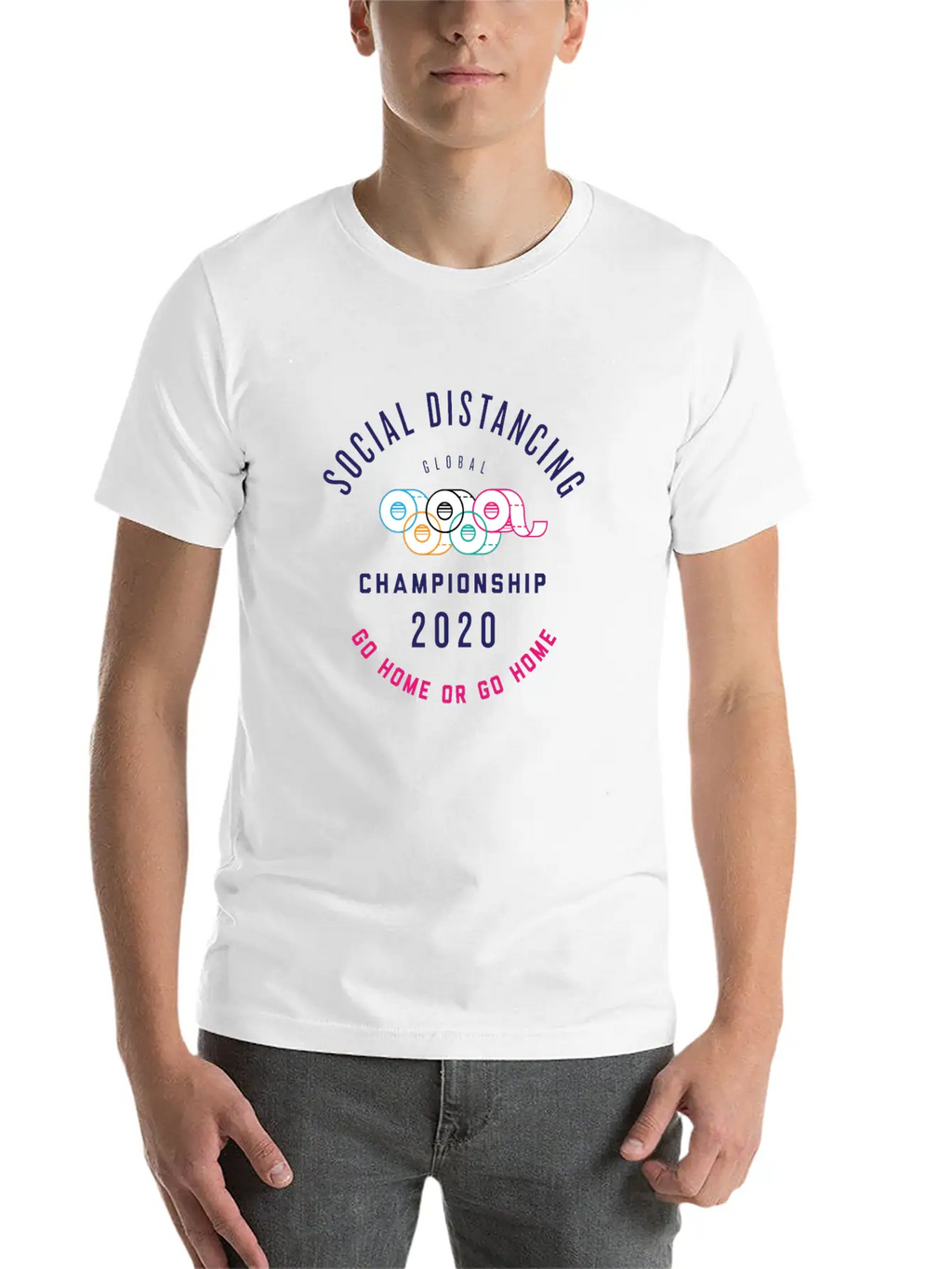 Social Distancing Olympic Shirt Essential Cotton Tee For Daily Outfits – Unisex Style