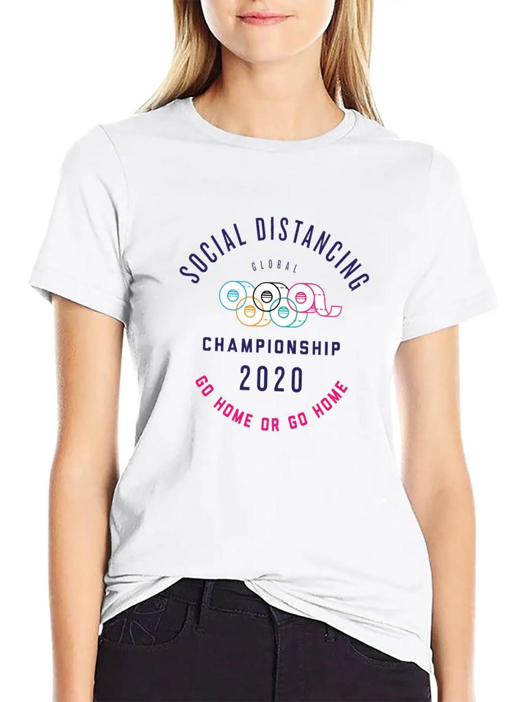 Social Distancing Olympic Shirt Essential Cotton Tee For Daily Outfits – Unisex Style