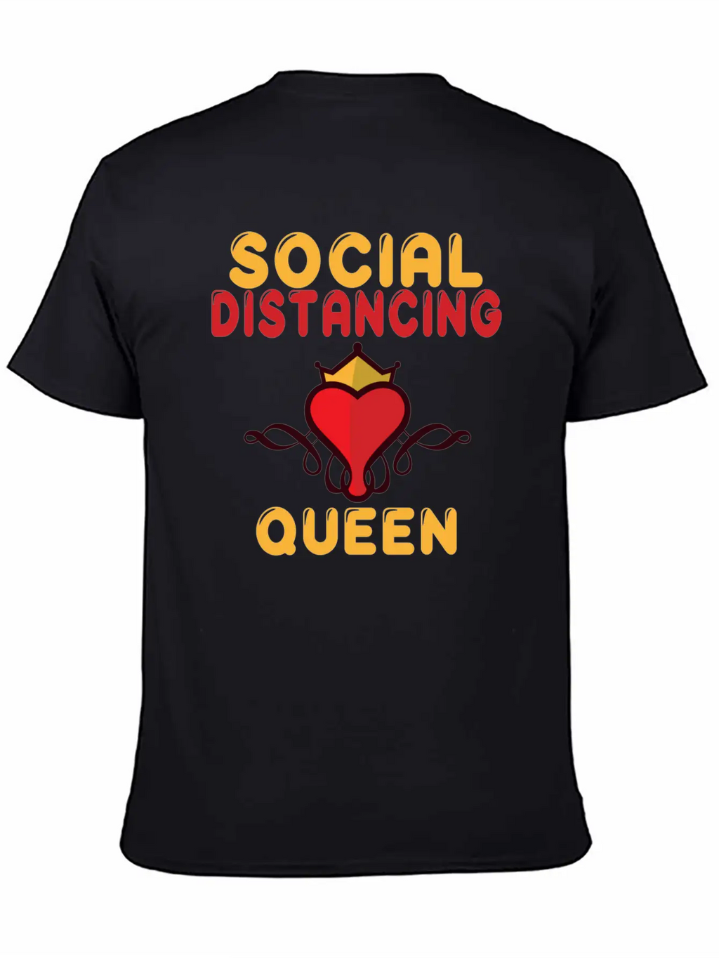 Social Distancing Queen Social Distance Expert Breathable Graphic T-Shirt – Perfect For Casual Days