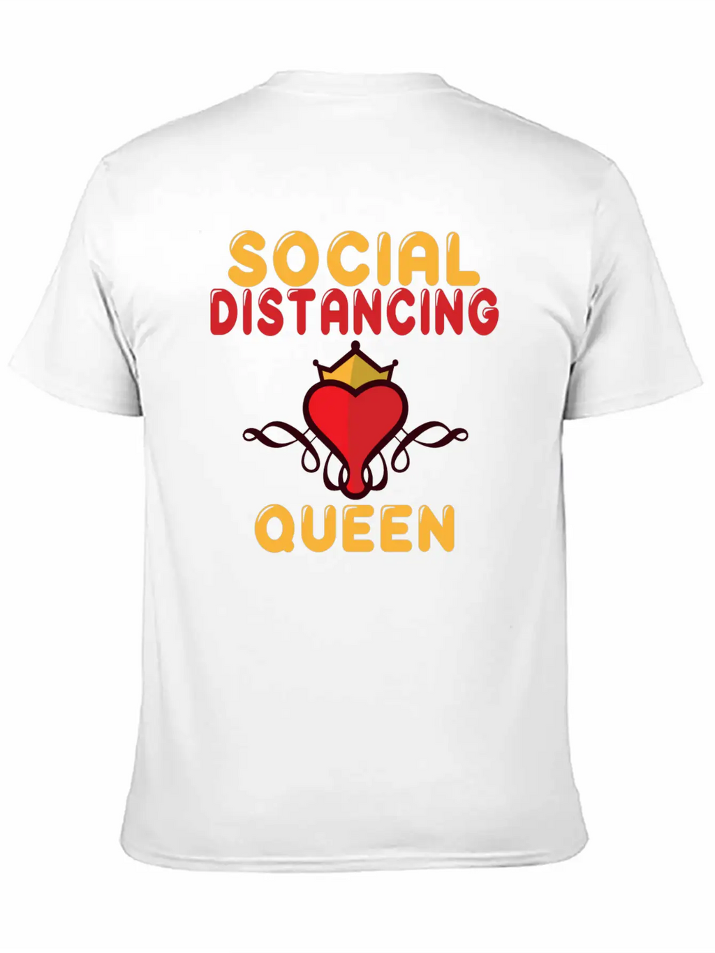 Social Distancing Queen Social Distance Expert Breathable Graphic T-Shirt – Perfect For Casual Days