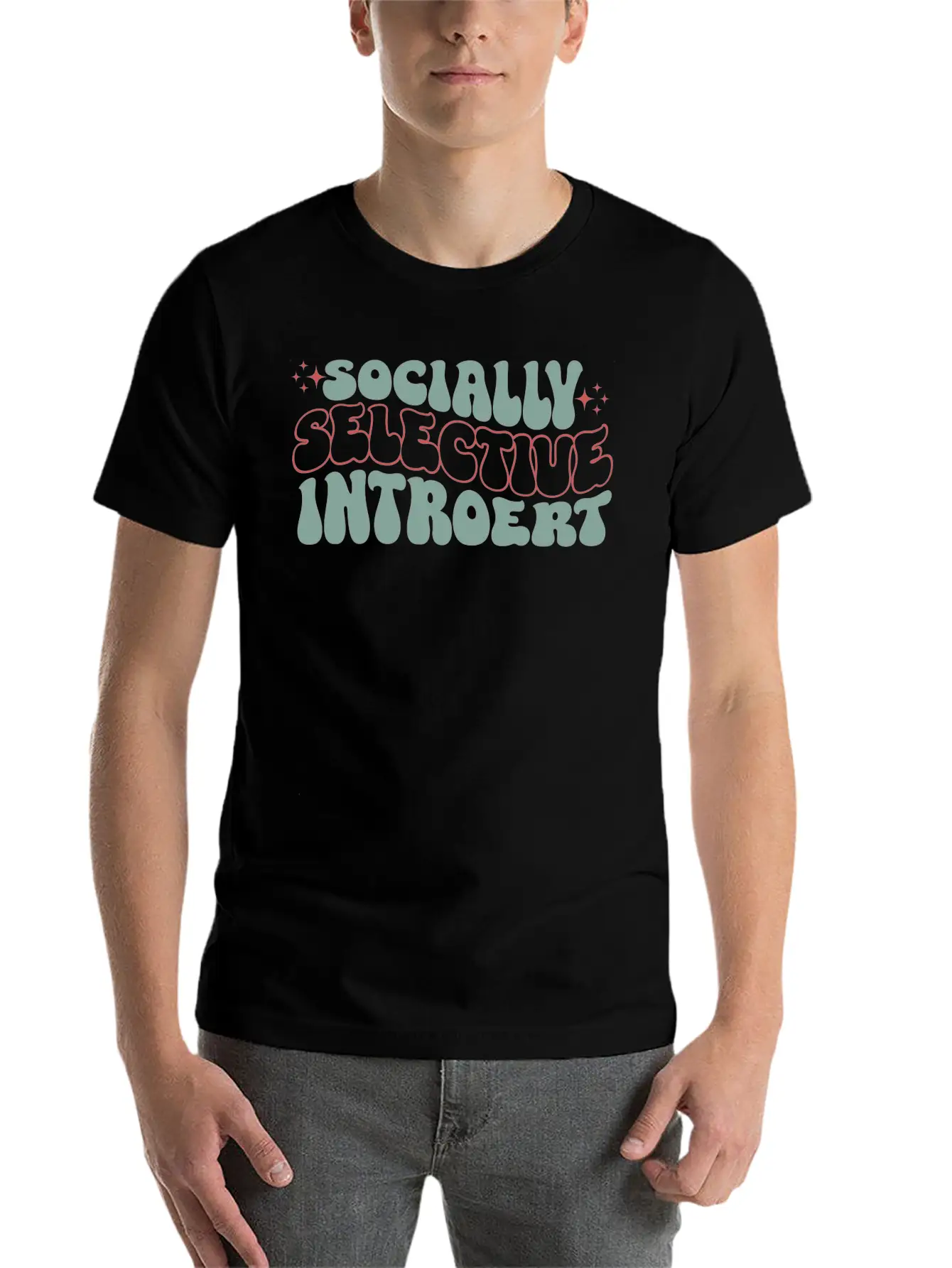 SOCIALLY SELECTIVE INTROVERT Essential Cotton Tee For Daily Outfits – Unisex Style