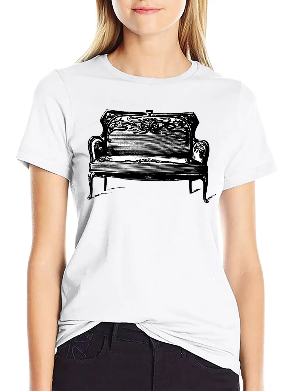 Sofa Couch Chair Table Stuhl Tisch Lamp Lampe Benc Essential Cotton Tee For Daily Outfits – Unisex Style