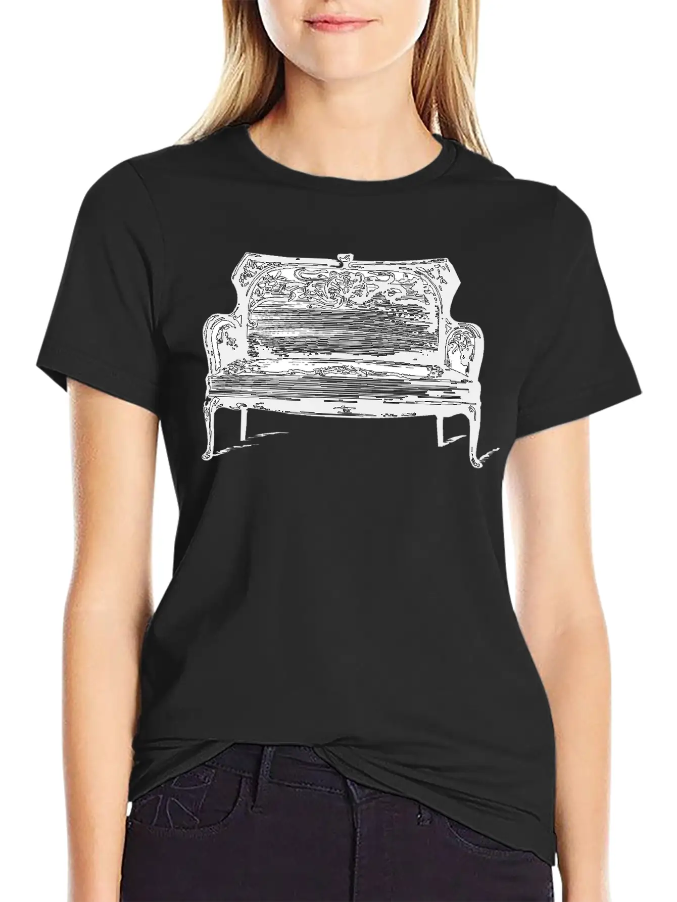 Sofa Couch Chair Table Stuhl Tisch Lamp Lampe Benc Essential Cotton Tee For Daily Outfits – Unisex Style