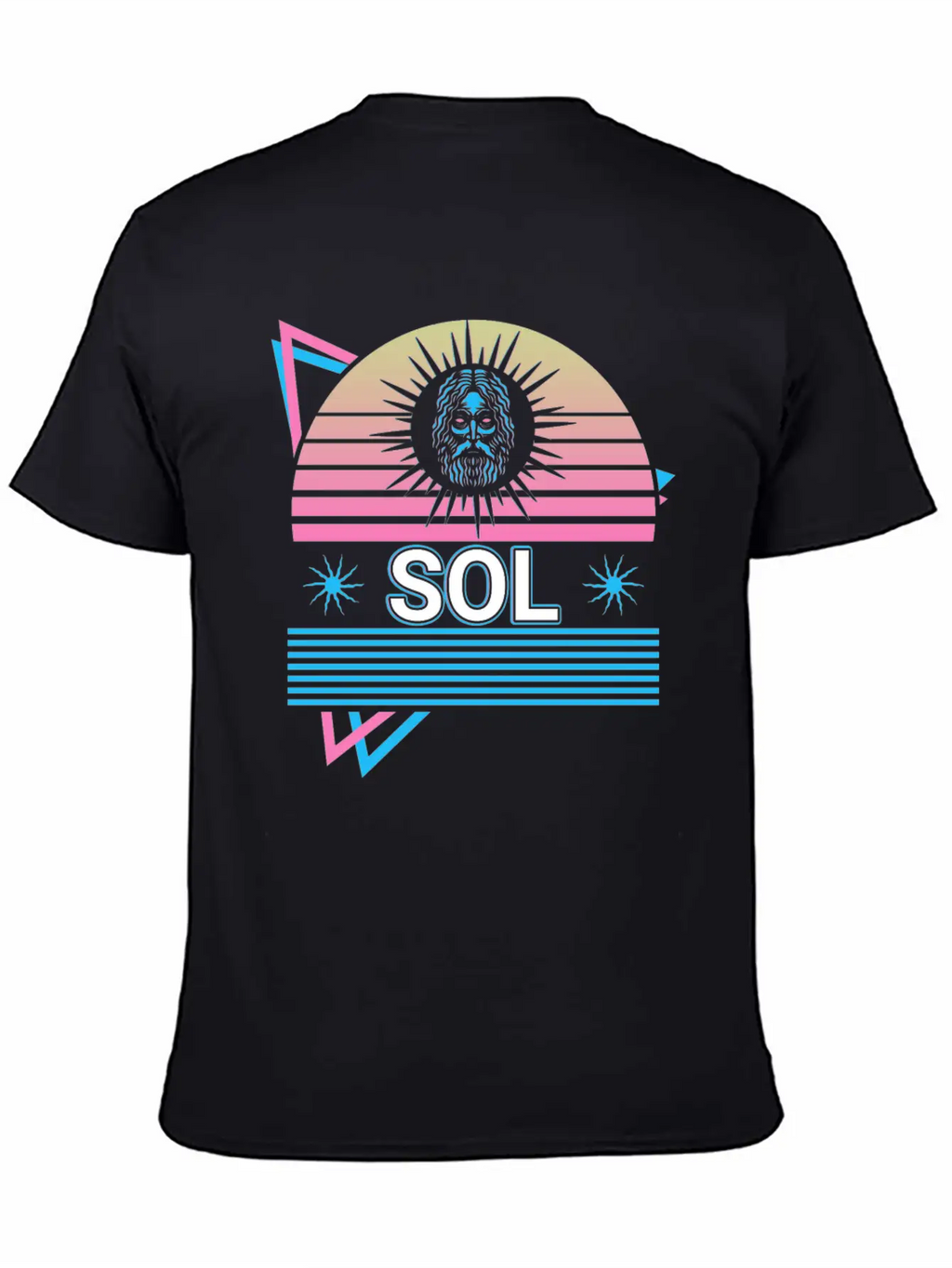 Sol God Sun Ancient Roman Mythology Retro Relaxed Everyday Tee – Lightweight And Durable Cotton