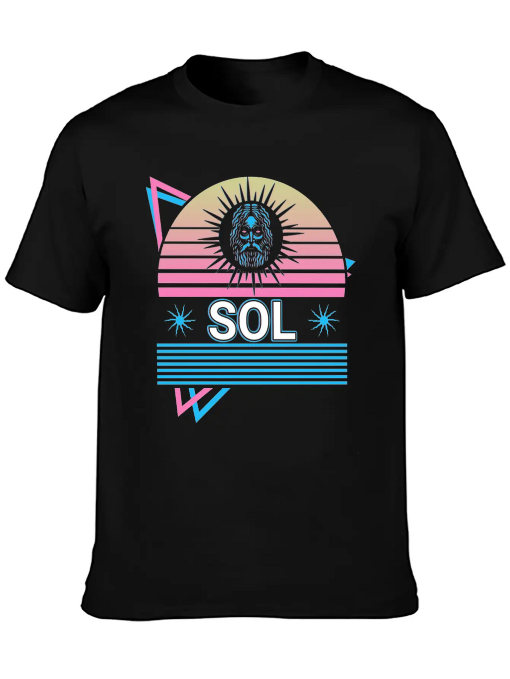 Sol God Sun Ancient Roman Mythology Retro Relaxed Everyday Tee – Lightweight And Durable Cotton