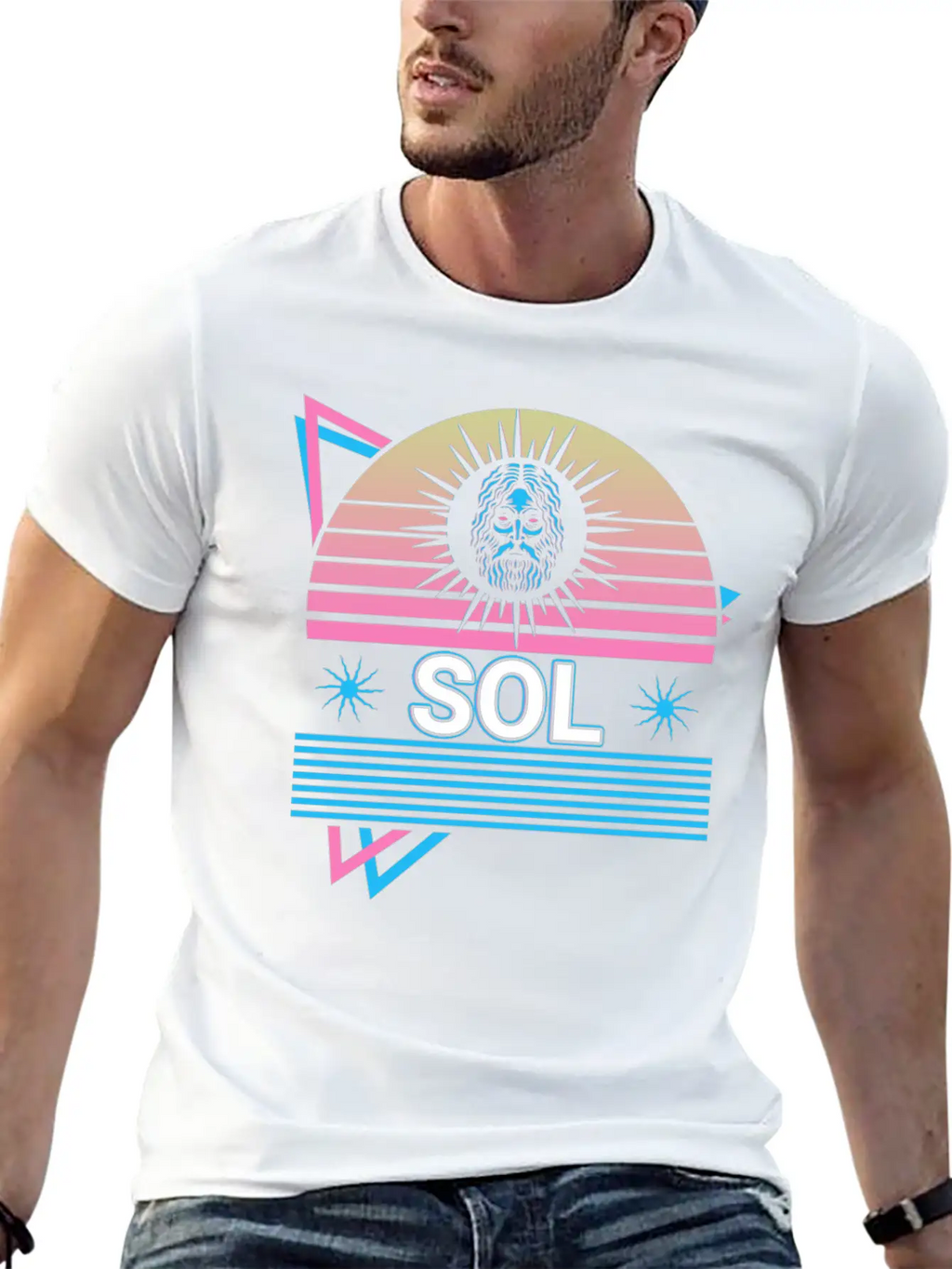 Sol God Sun Ancient Roman Mythology Retro Relaxed Everyday Tee – Lightweight And Durable Cotton