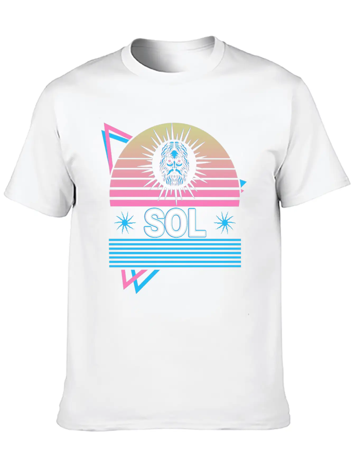 Sol God Sun Ancient Roman Mythology Retro Relaxed Everyday Tee – Lightweight And Durable Cotton