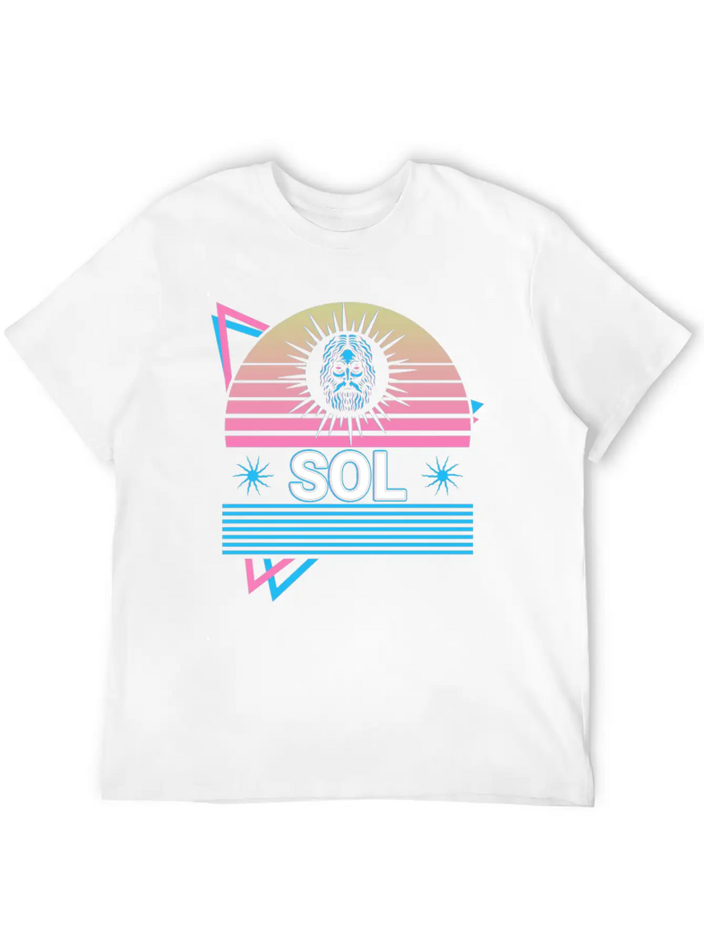 Sol God Sun Ancient Roman Mythology Retro Relaxed Everyday Tee – Lightweight And Durable Cotton
