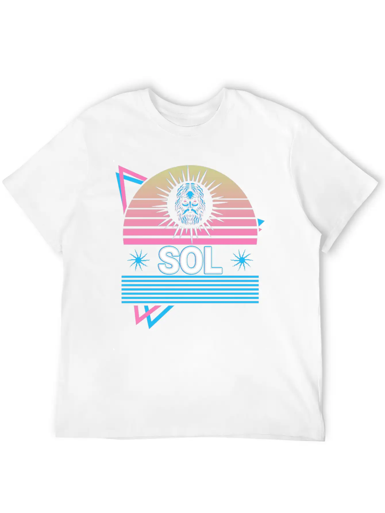 Sol God Sun Ancient Roman Mythology Retro Relaxed Everyday Tee – Lightweight And Durable Cotton
